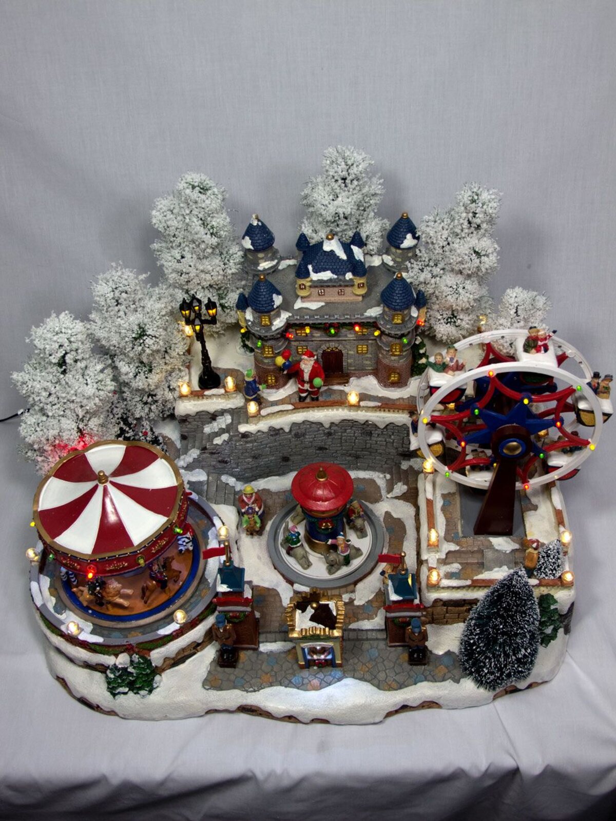 Illuminated, Animated & Musical Carousel Ferris Wheel & Magic Castle Scene - 50cm — image 10