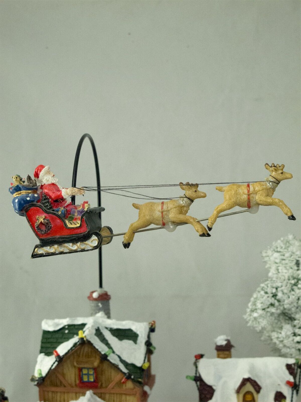 Illuminated, Animated & Musical Mountain Village Scene Ornament - 53cm — image 10