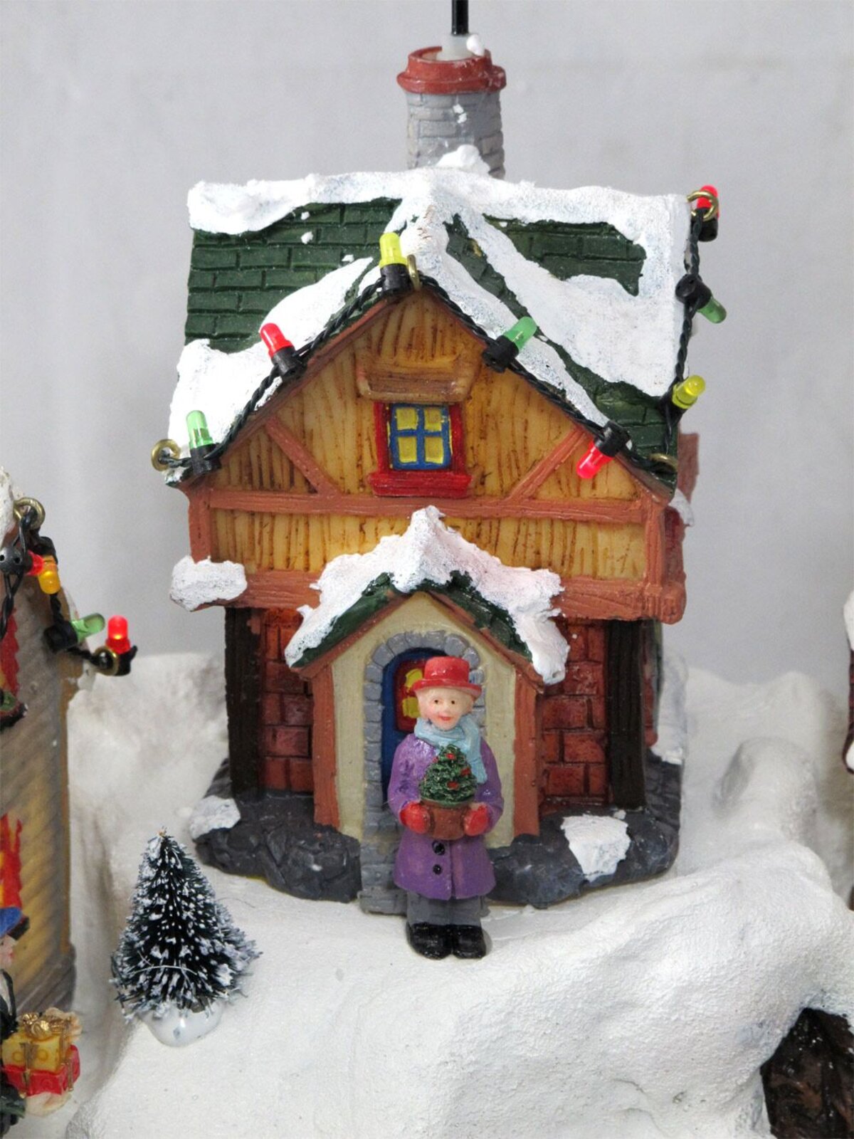 Illuminated, Animated & Musical Mountain Village Scene Ornament - 53cm — image 9
