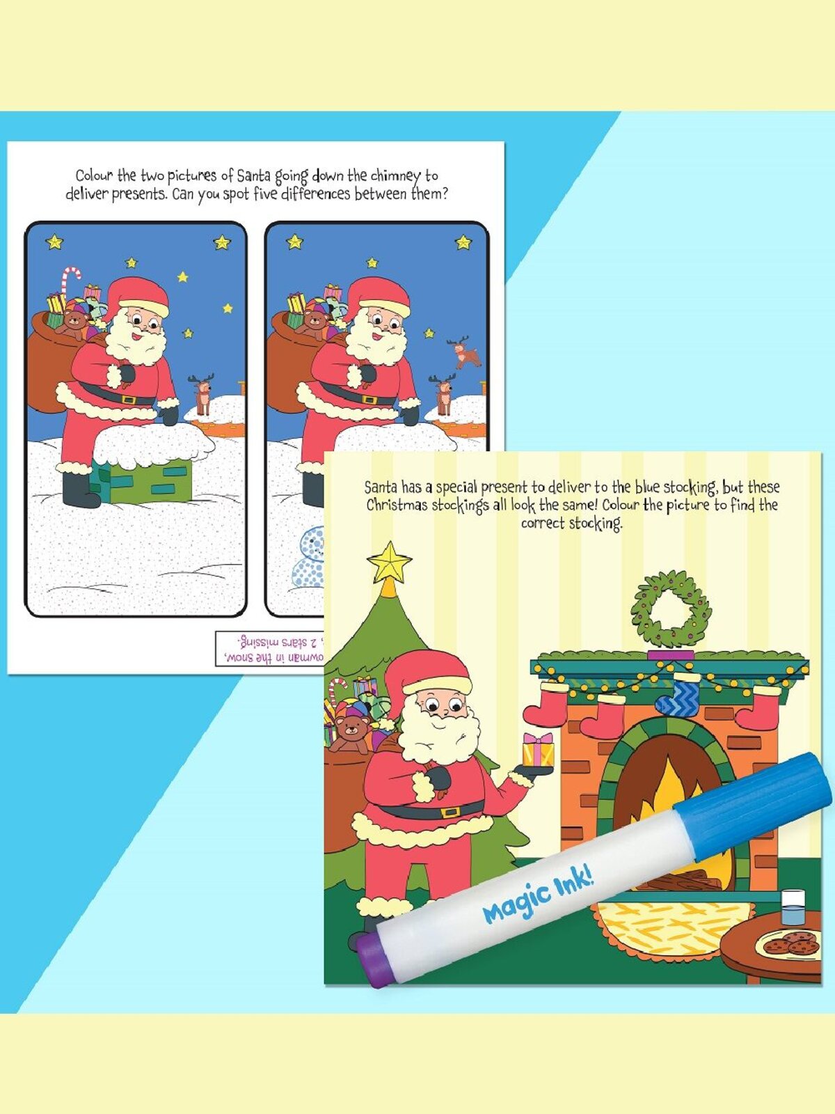 INKredibles Mess-Free Christmas Colouring Book - Reveal Pictures With Magic Ink — image 3