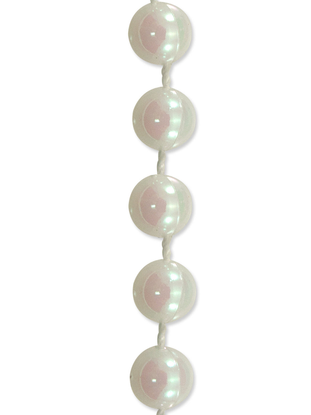 Iridescent White Bead Garland - 10m