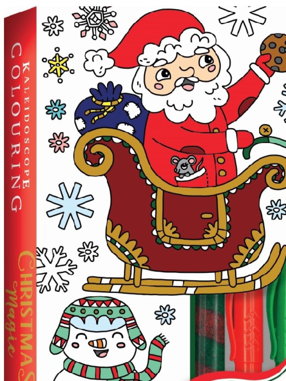 Kaleidoscope Christmas Colouring Book & Magic Kit — image 2