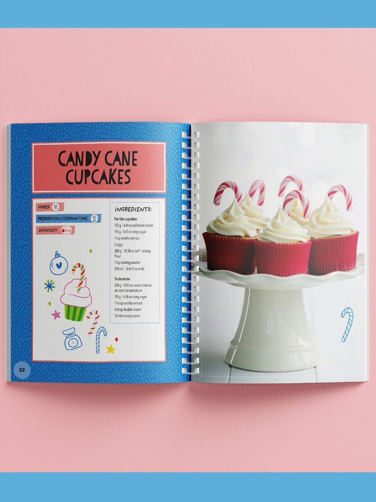 Kids Christmas Baking & Cookie Cutter Kit With 48-Page Recipe Book | 11 Pieces — image 6