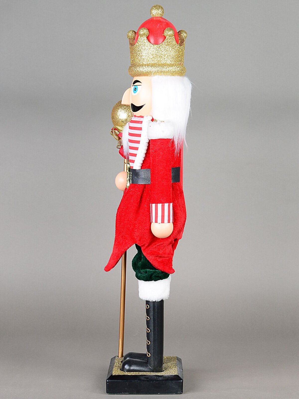 Large Classic Christmas Nutcracker With Ball Staff Decorative Ornament - 59cm — image 2
