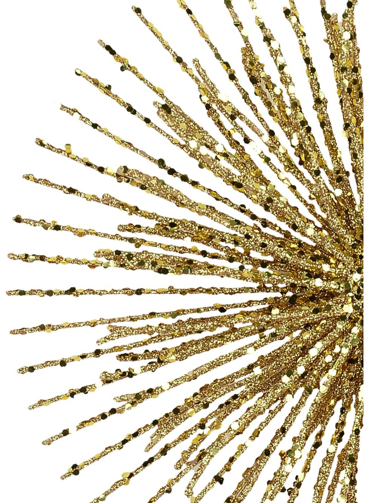 Large Gold Glitter Starburst Christmas Tree Topper | 38cm — image 3