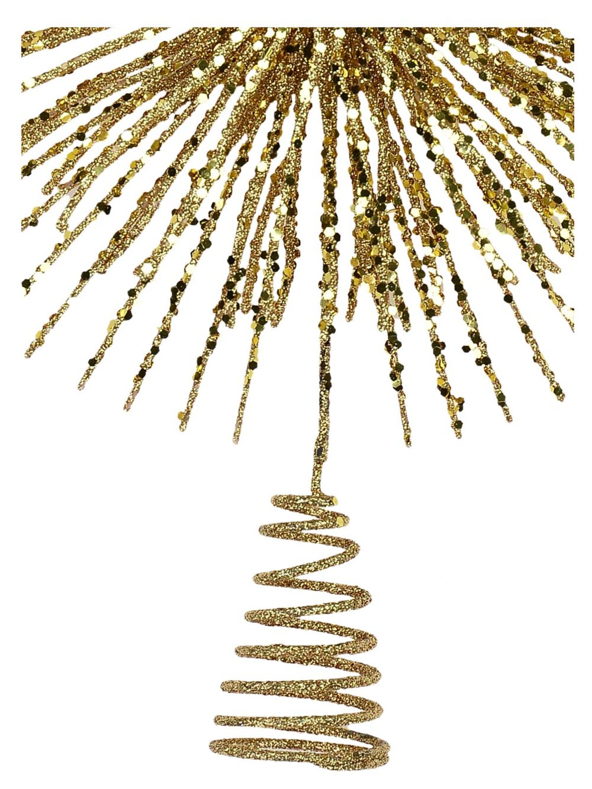 Large Gold Glitter Starburst Christmas Tree Topper | 38cm — image 4