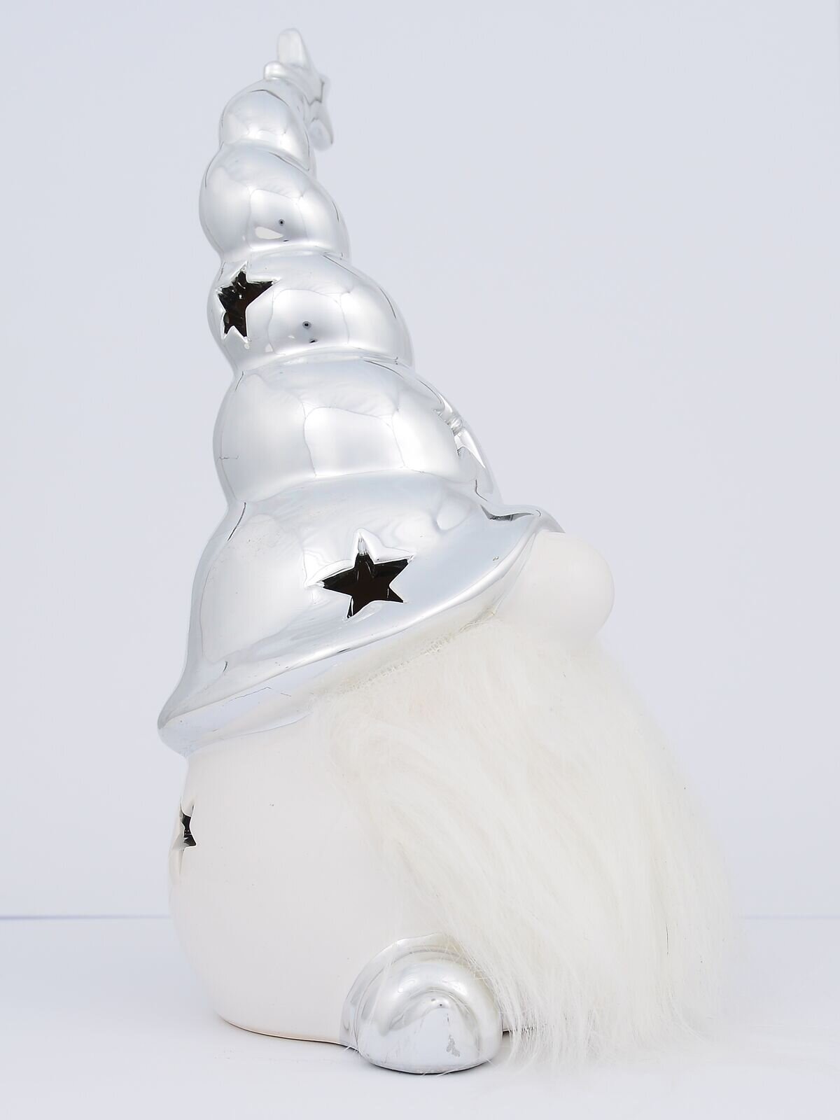 Large Nisse Santa With Glorious Beard Ceramic Christmas Ornament - 21cm — image 2