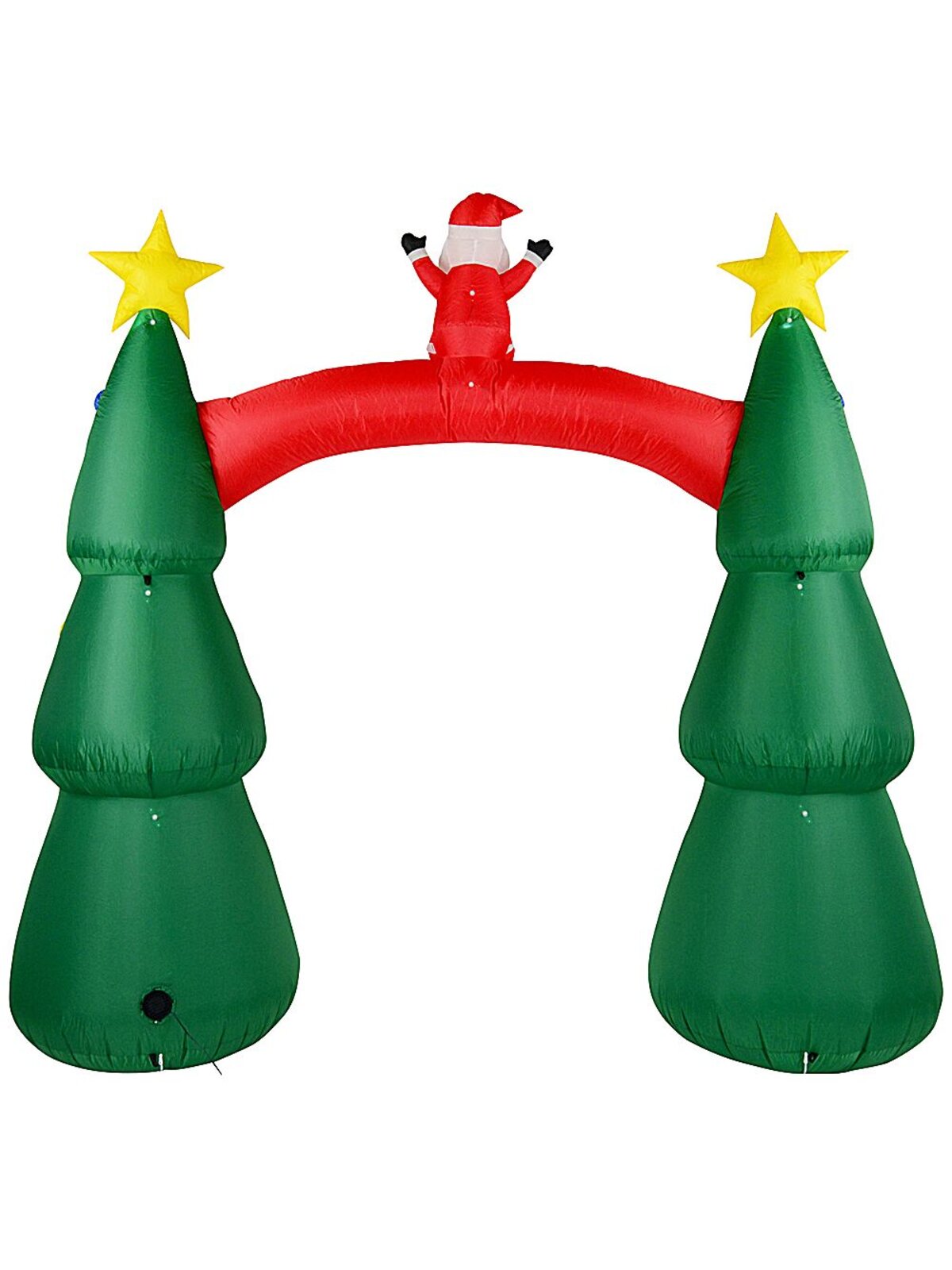 Large Santa & Decorated Christmas Trees Archway Outdoor LED Inflatable | 2.5m — image 4