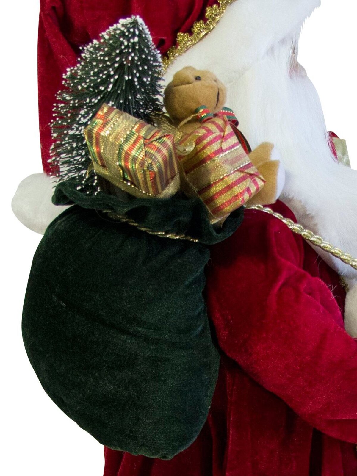 Large Standing Decorative Santa With Presents & Sack - 94cm