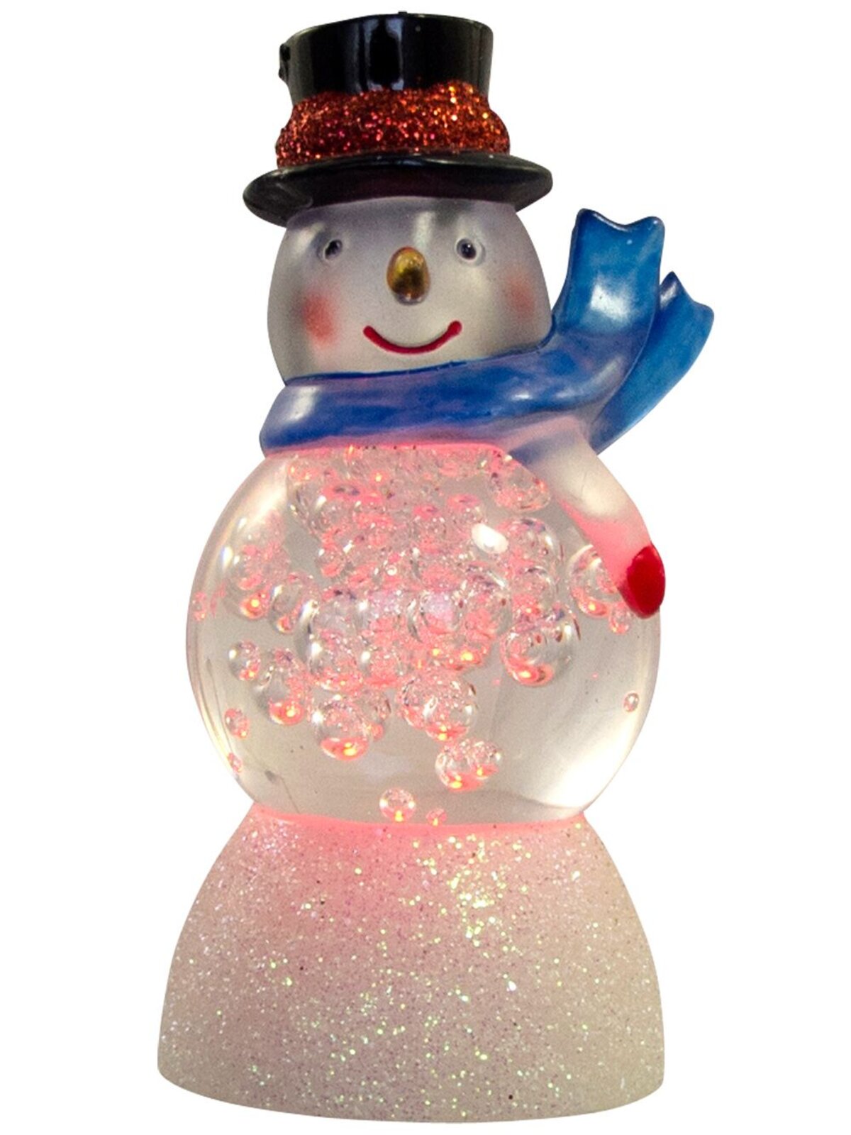 LED Colour Changing Snowman Ornament - 85mm