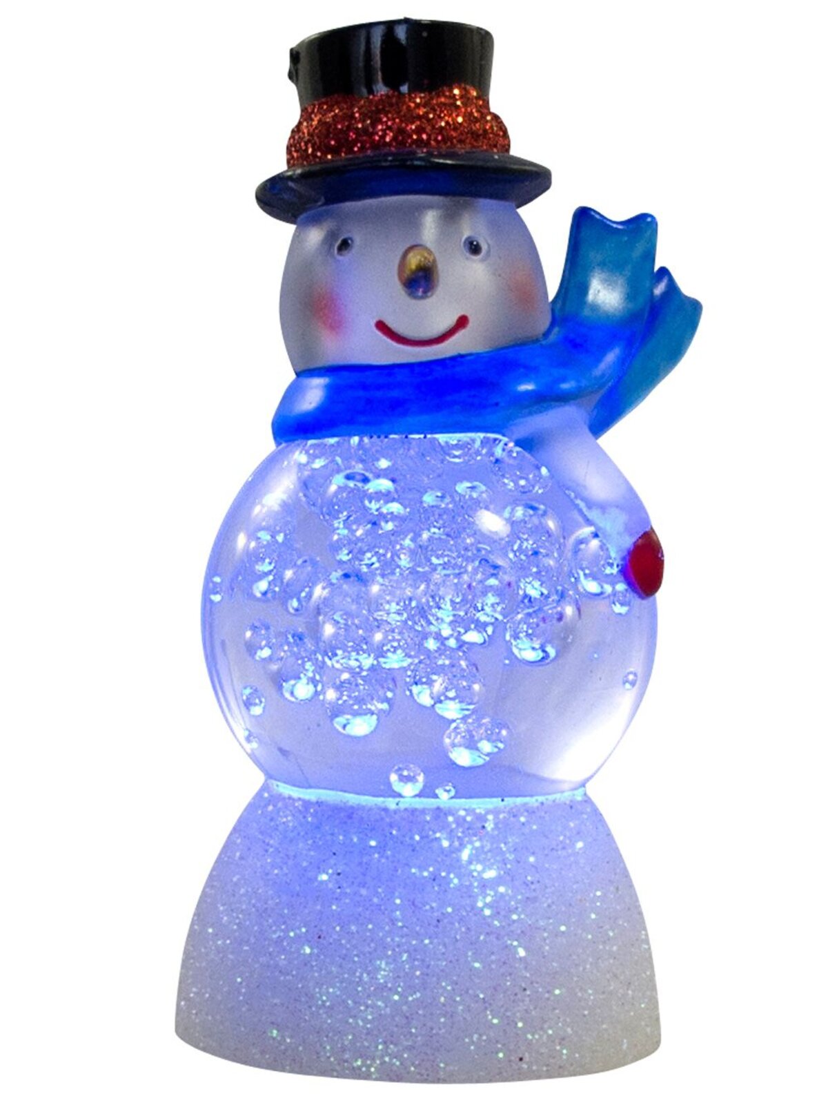 LED Colour Changing Snowman Ornament - 85mm