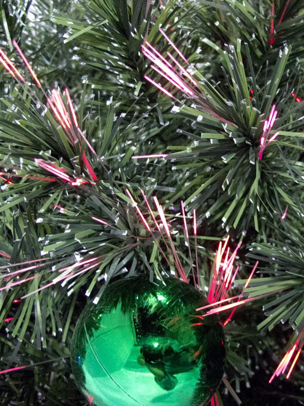 LED With Bauble Decorations Fibre Optic Christmas Tree - 1.5m — image 3