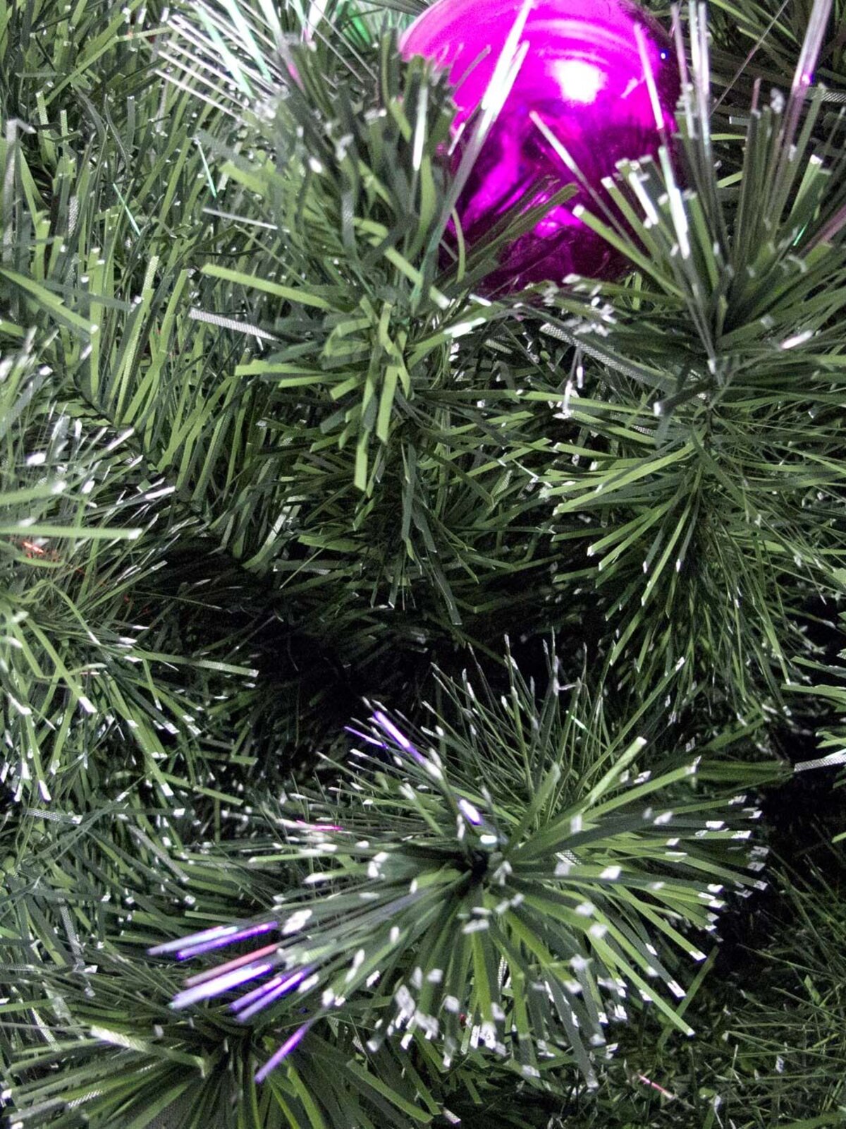 LED With Bauble Decorations Fibre Optic Christmas Tree - 1.5m — image 5