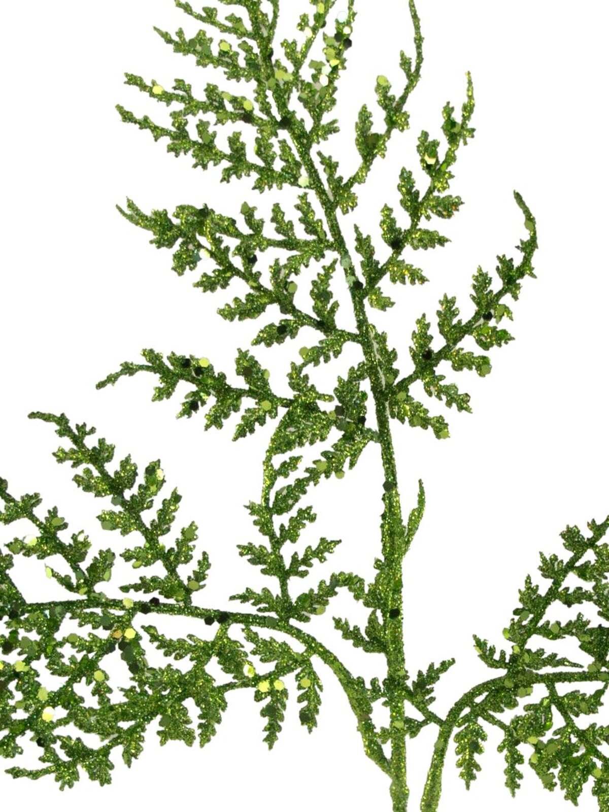 Lime Green Fern Decorative Pick - 14cm
