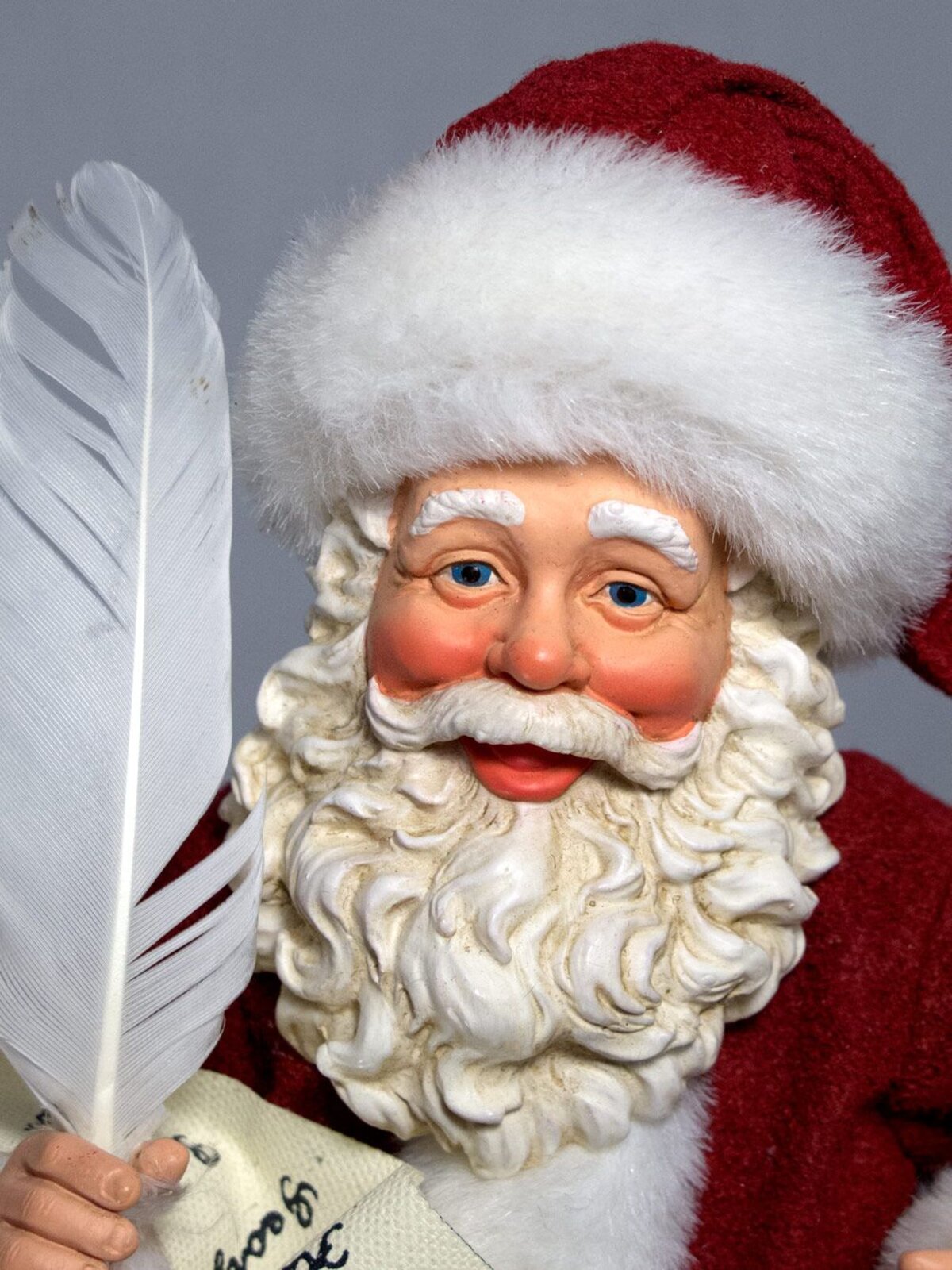 List Checking Decorative Santa Holding Quill - 27cm — image 3