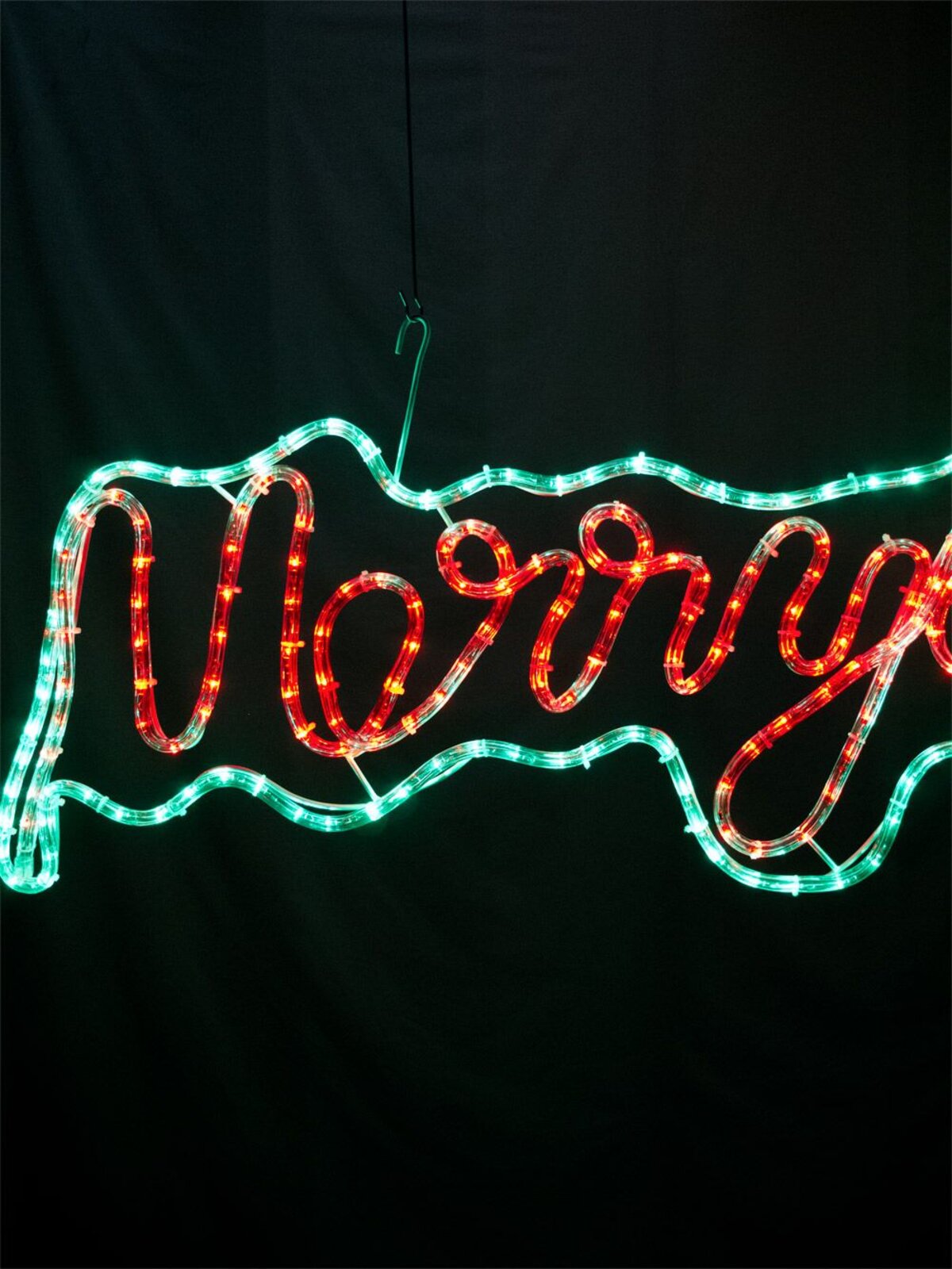 Merry Christmas With Border LED Rope Light Silhouette - 1.5m — image 3