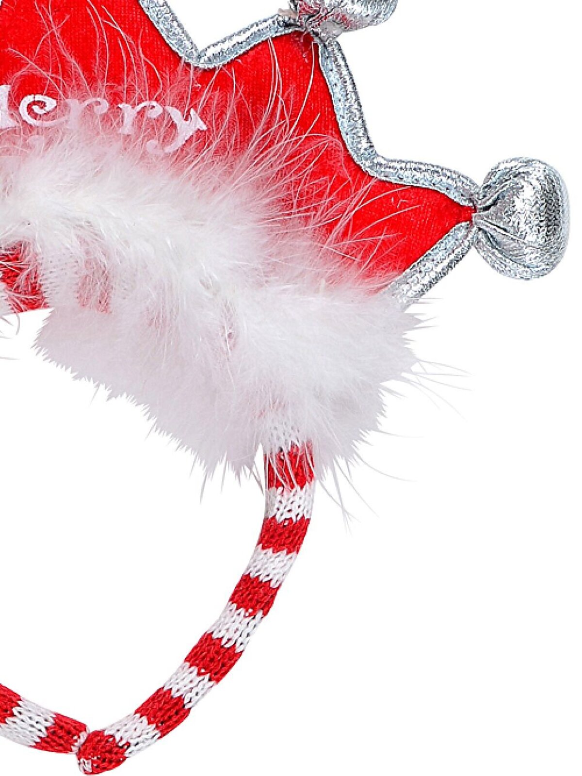 Merry Christmas With Holly Leaf & Berry Tiara Headband - One Size Fits Most — image 3