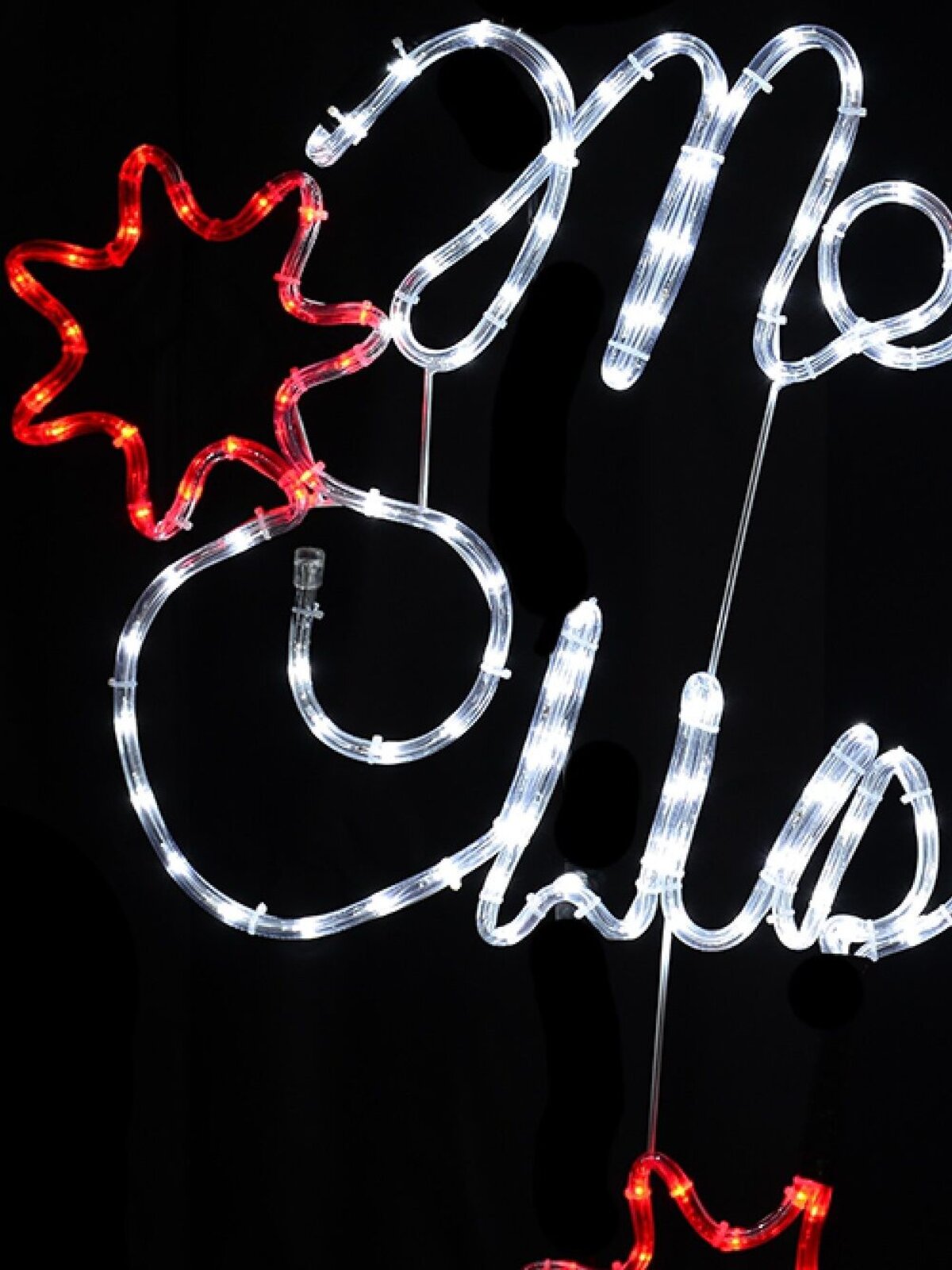 Merry Christmas With Red Southern Cross LED Rope Light Silhouette - 98cm — image 2