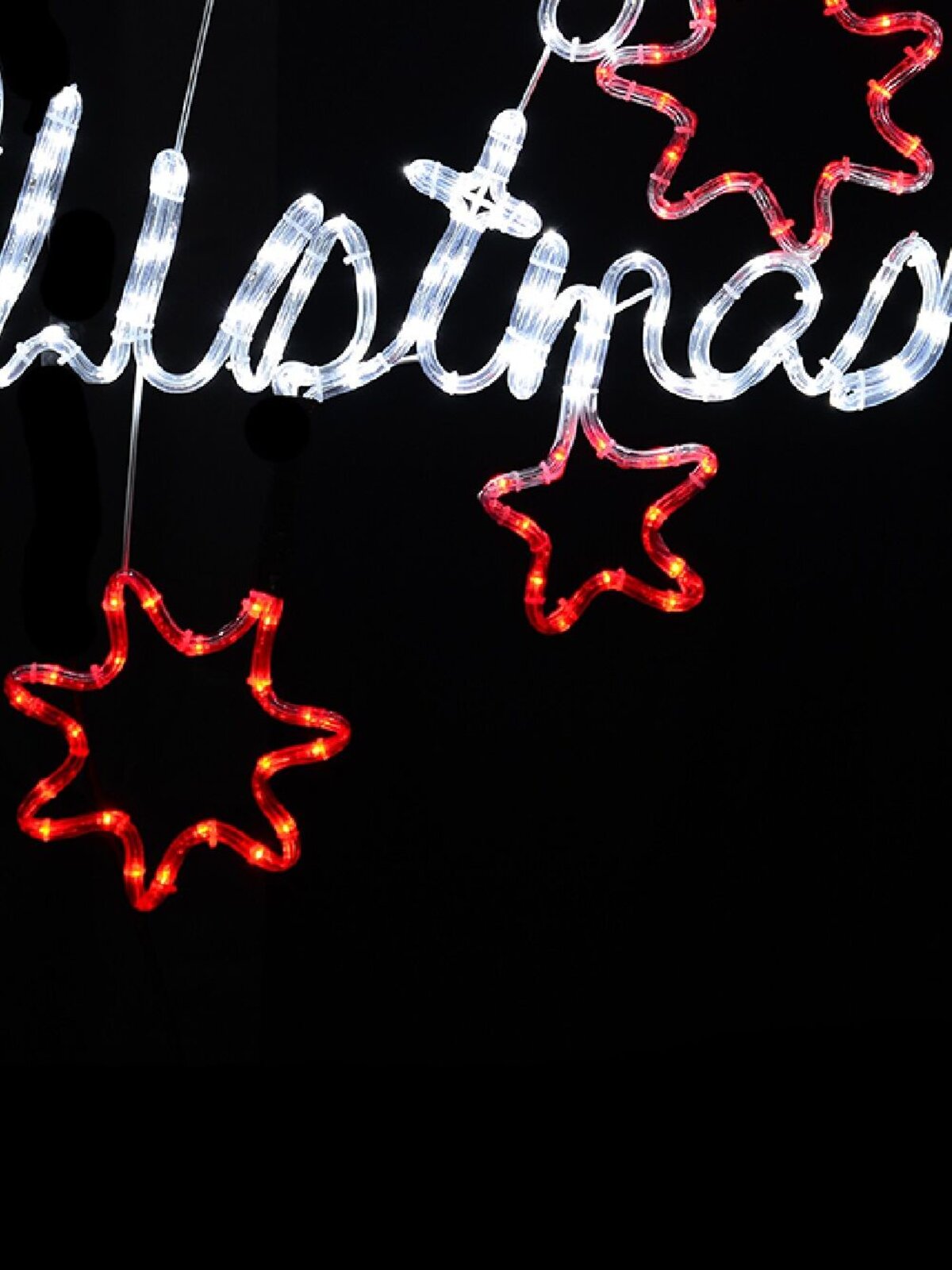 Merry Christmas With Red Southern Cross LED Rope Light Silhouette - 98cm — image 4