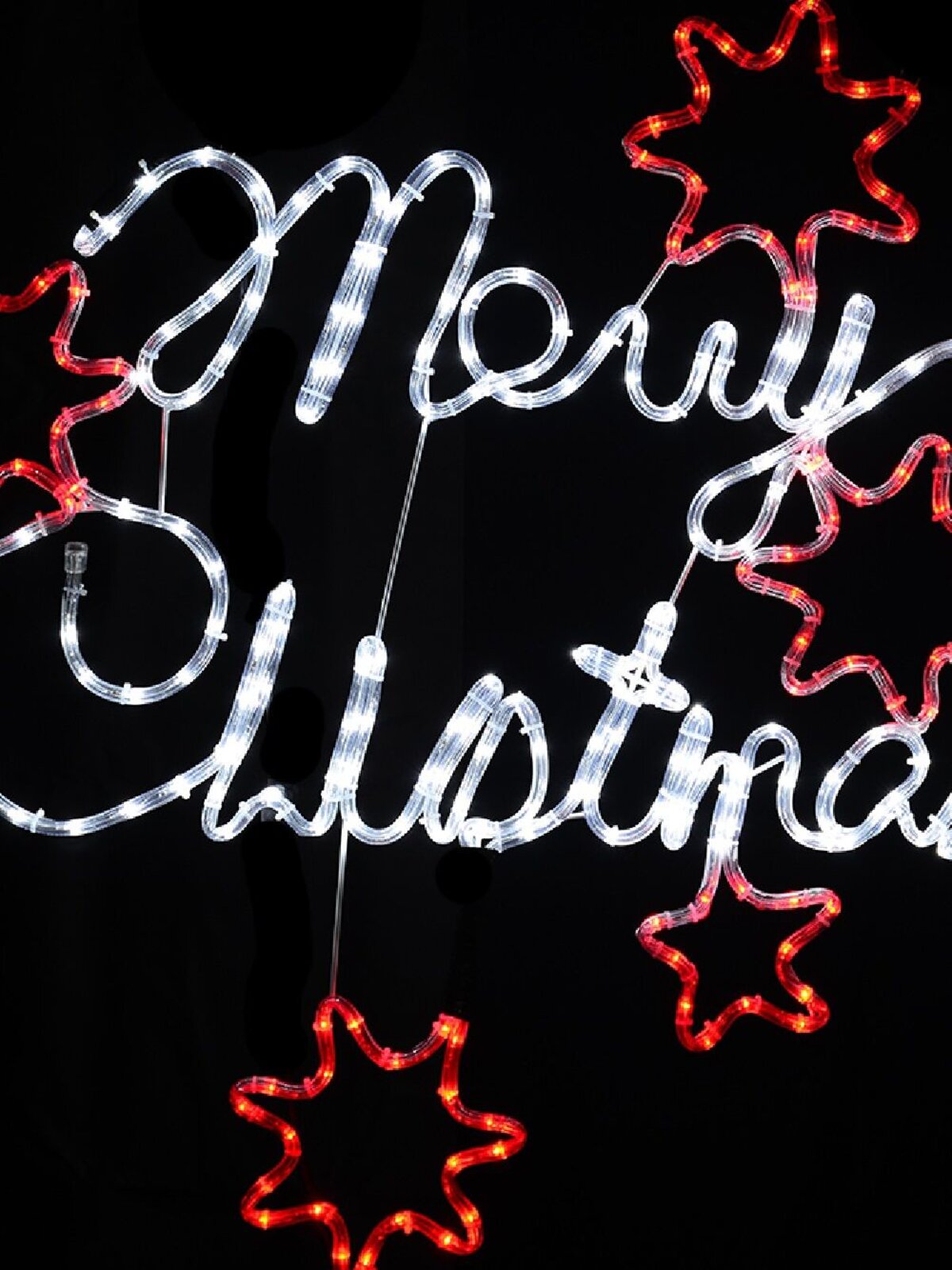Merry Christmas With Red Southern Cross LED Rope Light Silhouette - 98cm — image 3