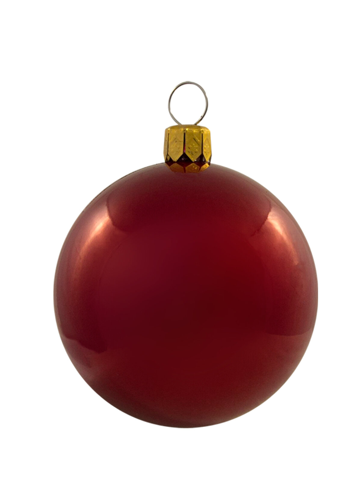 Metallic, Matt, Flocked & Glittered Red Baubles - 20 x 60mm