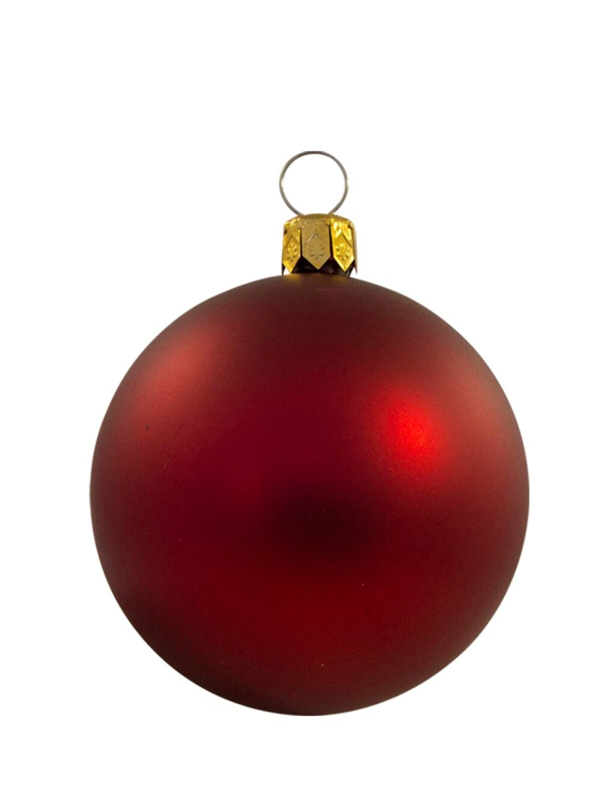 Metallic, Matt, Flocked & Glittered Red Baubles - 20 x 60mm