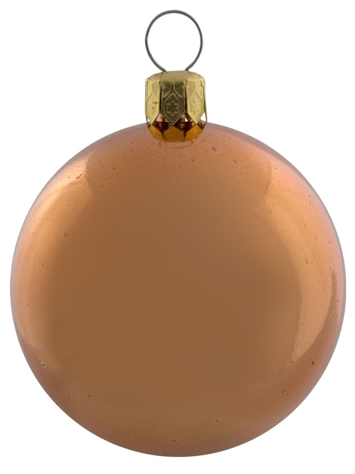 Metallic, Matt & Glittered, Chocolate, Copper & Gold Baubles - 12 x 60mm — image 3