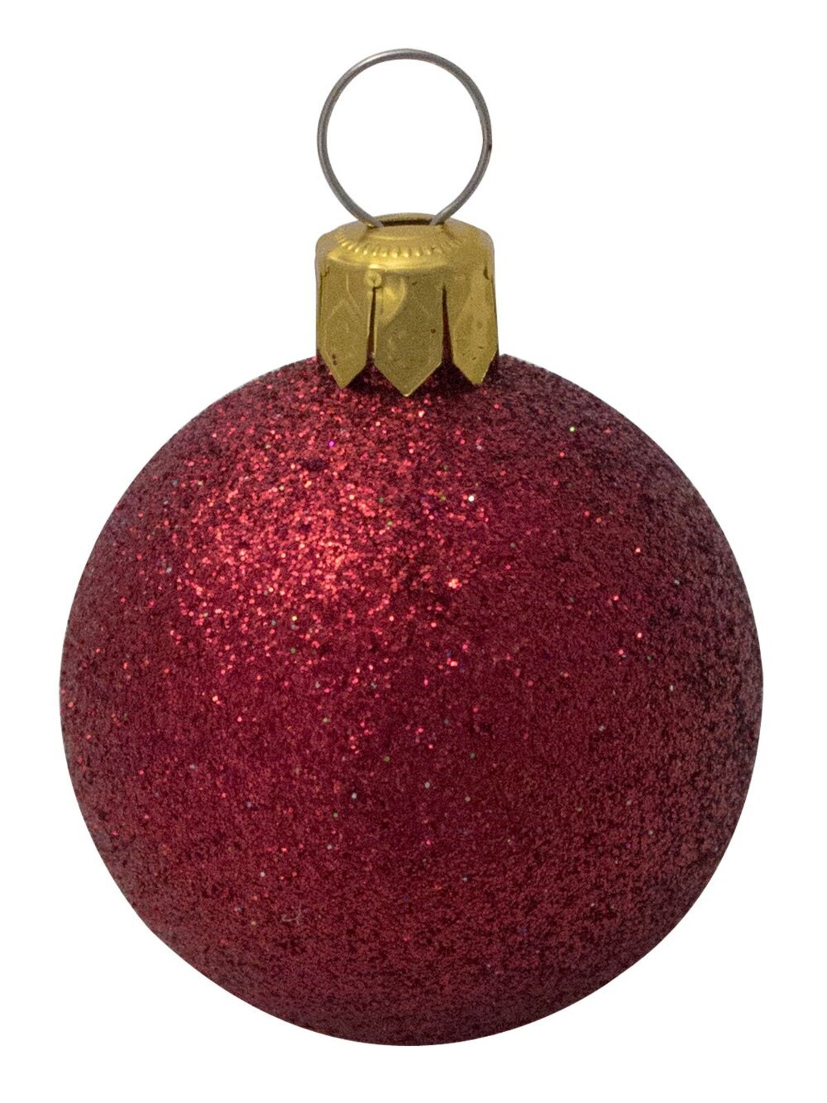 Metallic, Matt, & Glittered, Red & Gold Baubles - 20 x 40mm