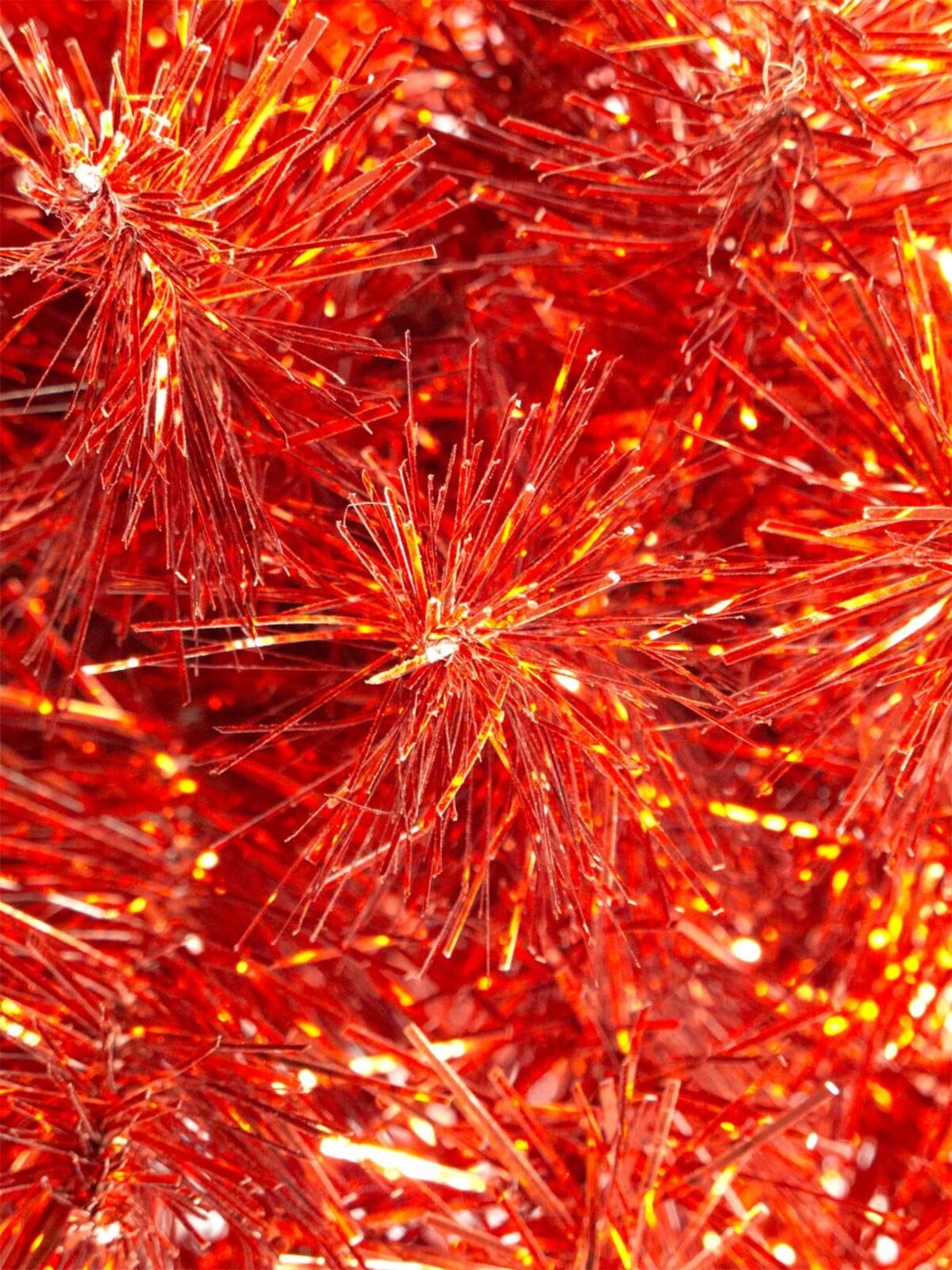 Metallic Red Tinsel Table Top Tree - 45cm — image 2