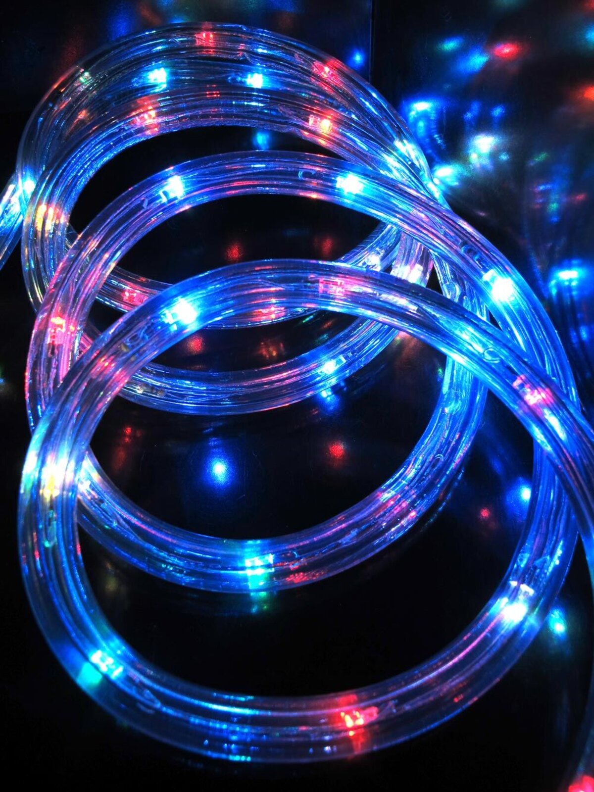 Multi Colour Auto Changing LED Tube Rope Light - 30m