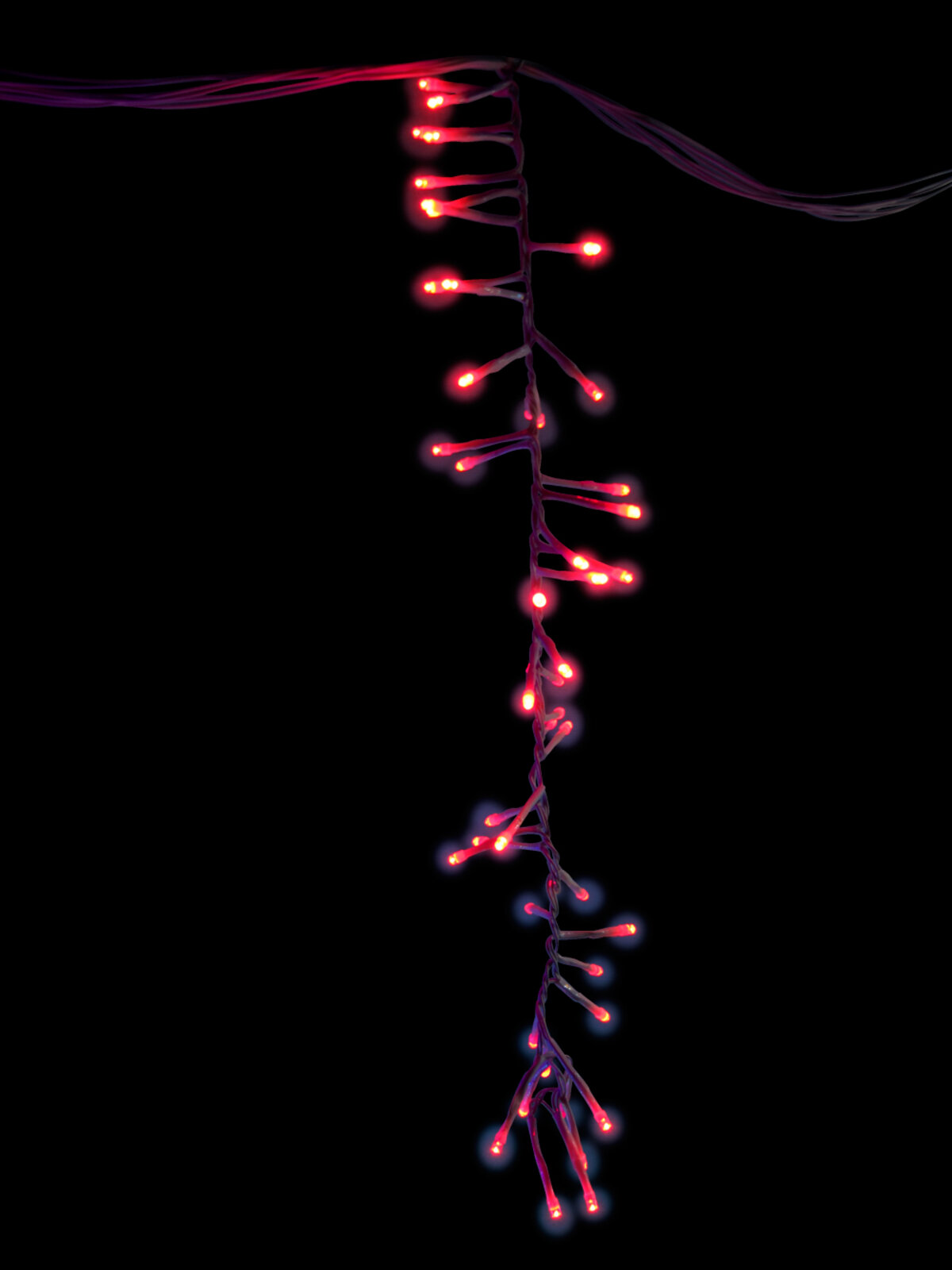 Multi Colour LED Bulbs Cluster Curtain Light - 4.8m — image 5