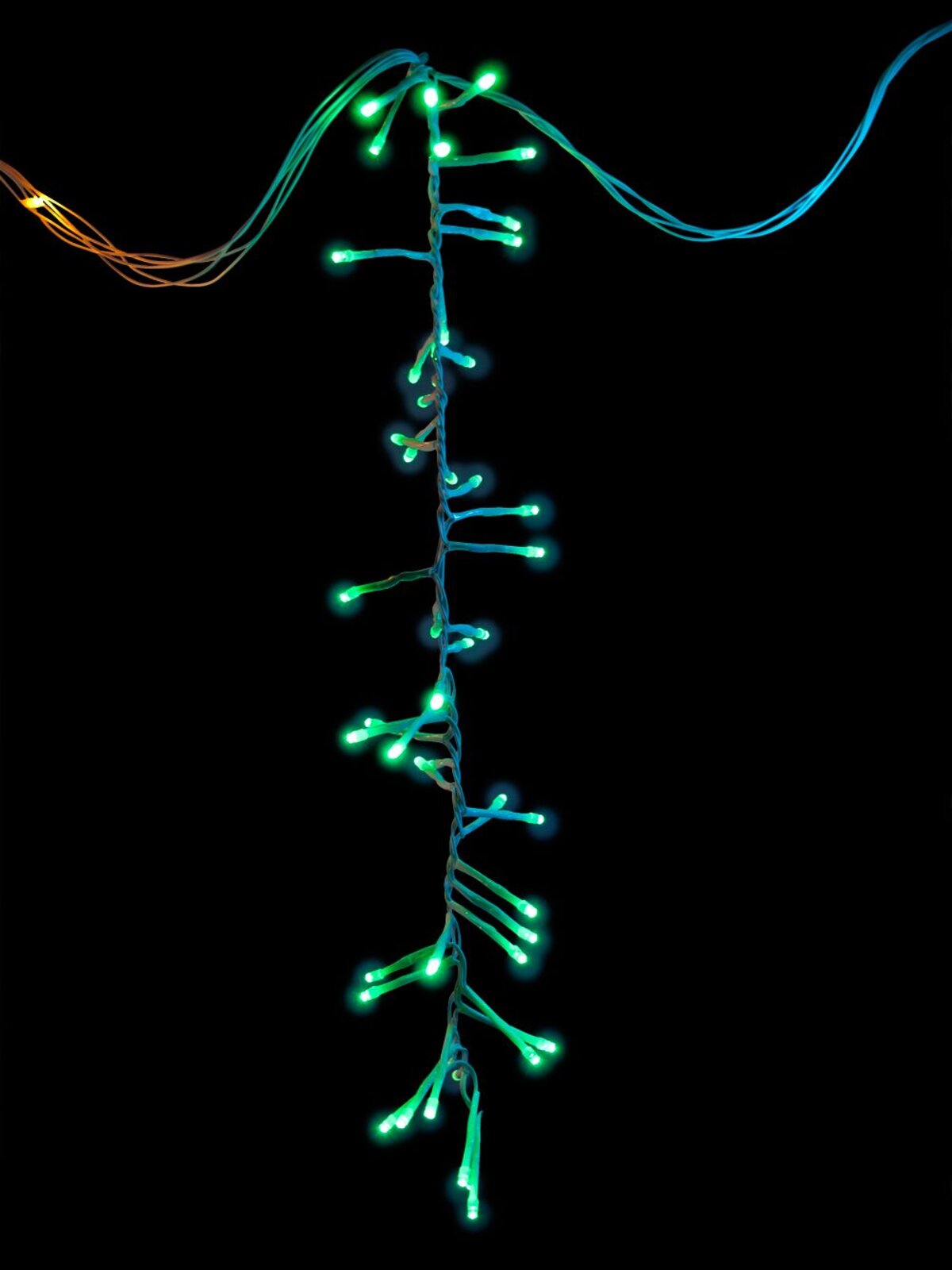 Multi Colour LED Bulbs Cluster Curtain Light - 4.8m — image 4