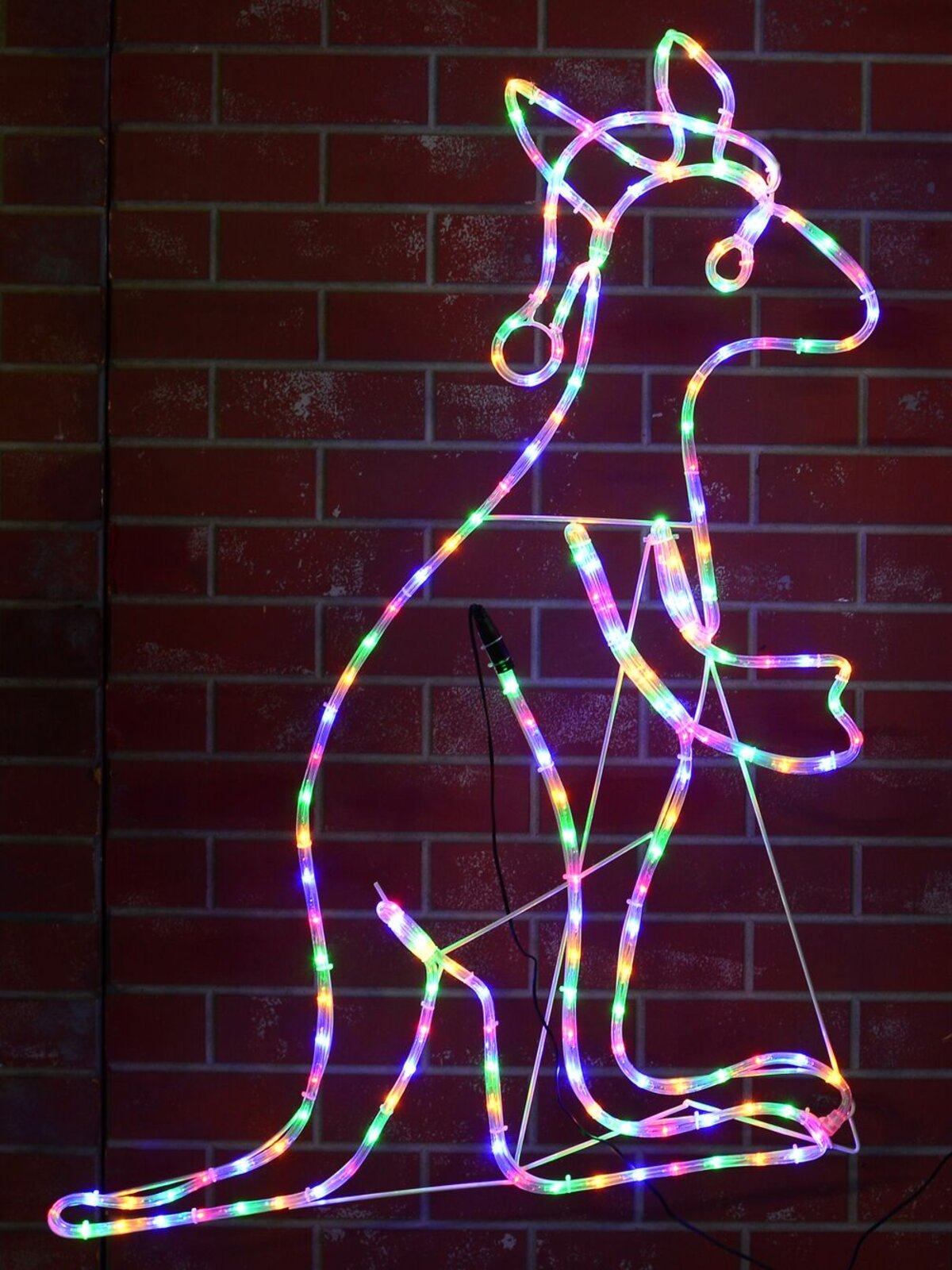 Multi Colour LED Buru The Christmas Kangaroo Light Display Silhouette - 1.1m — image 4