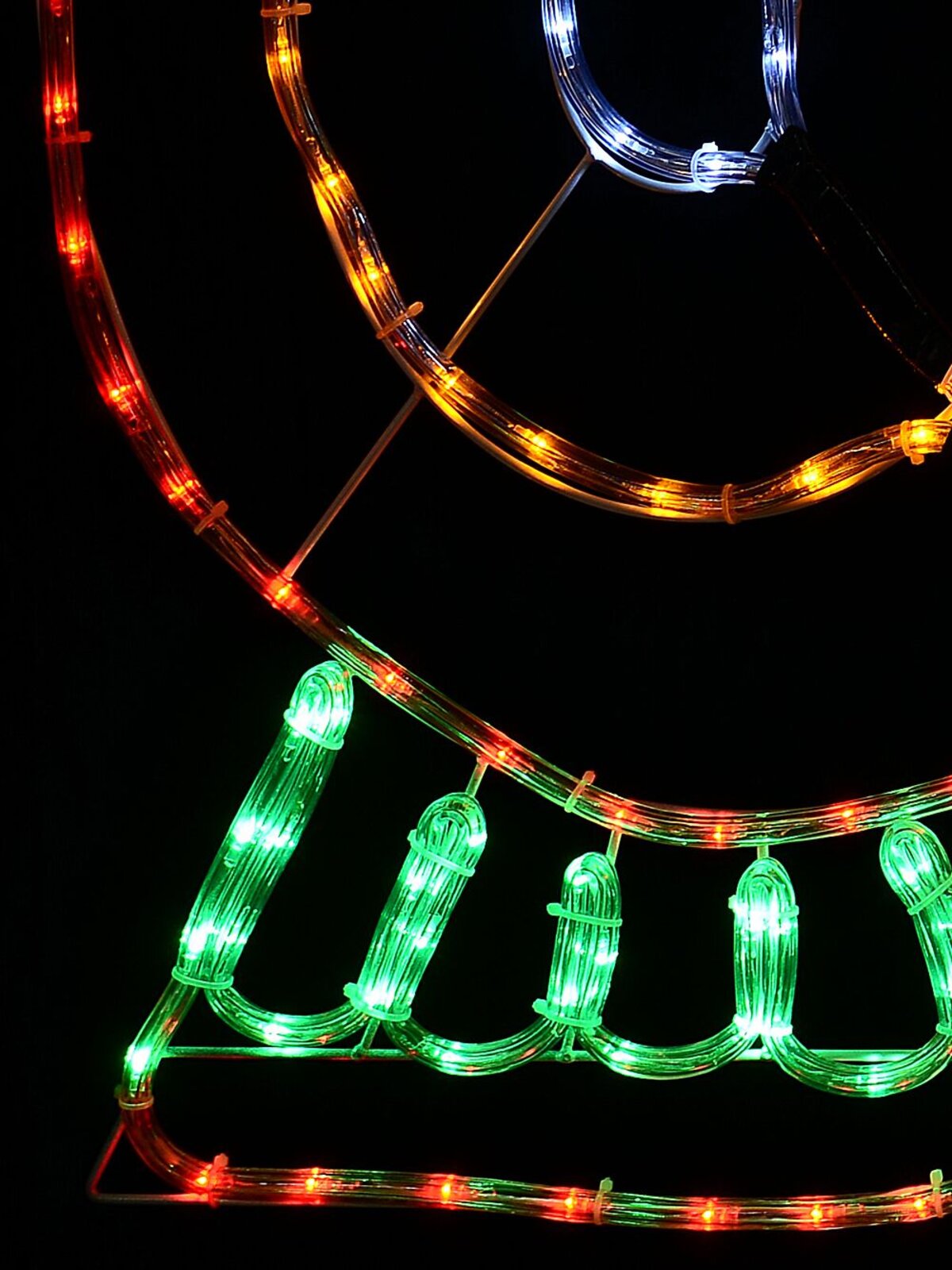Multi Colour LED Christmas Train Locomotive Rope Light Silhouette - 1m — image 4