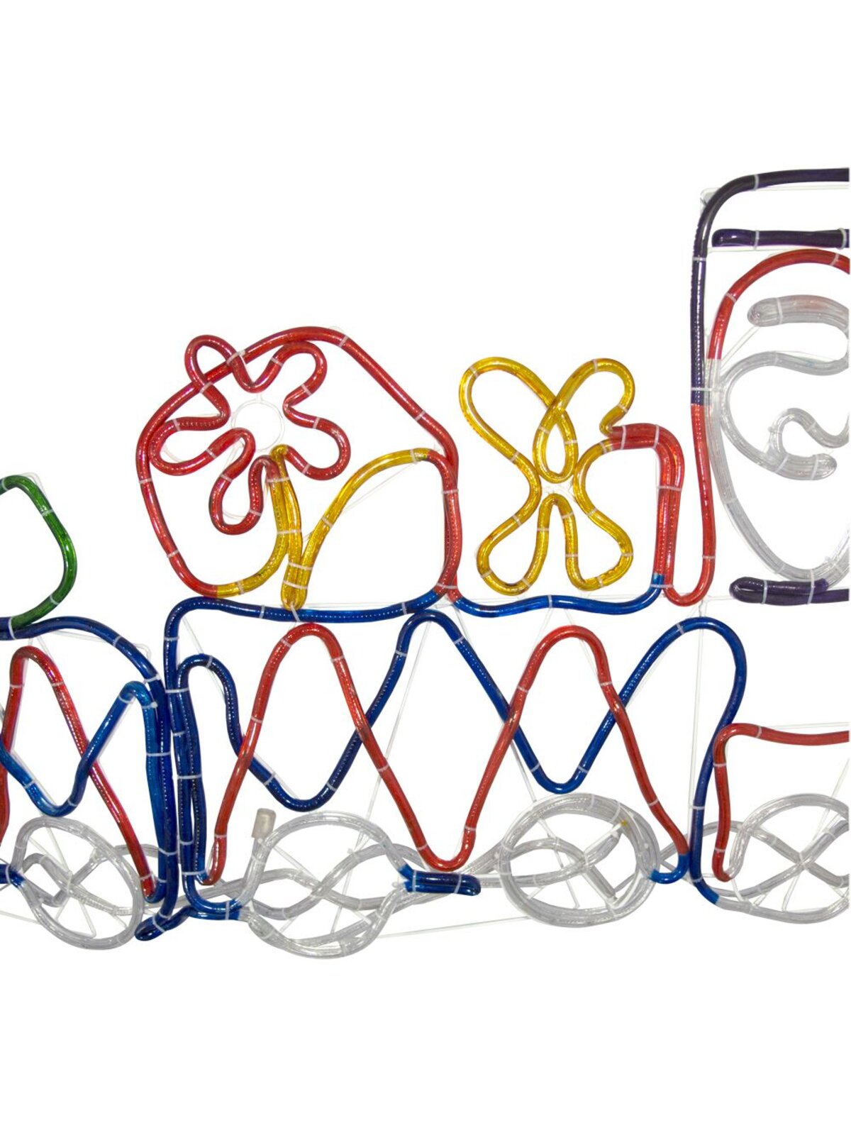 Multi Colour Train & Two Carriages Rope Light Silhouette - 1.8m — image 3
