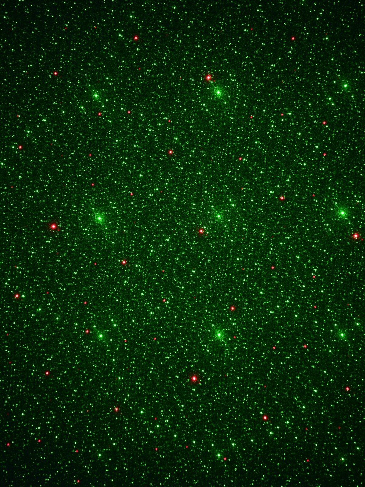 Multi Point Red & Green Flowers & Dots Pattern Garden Laser Light - 12m x 12m