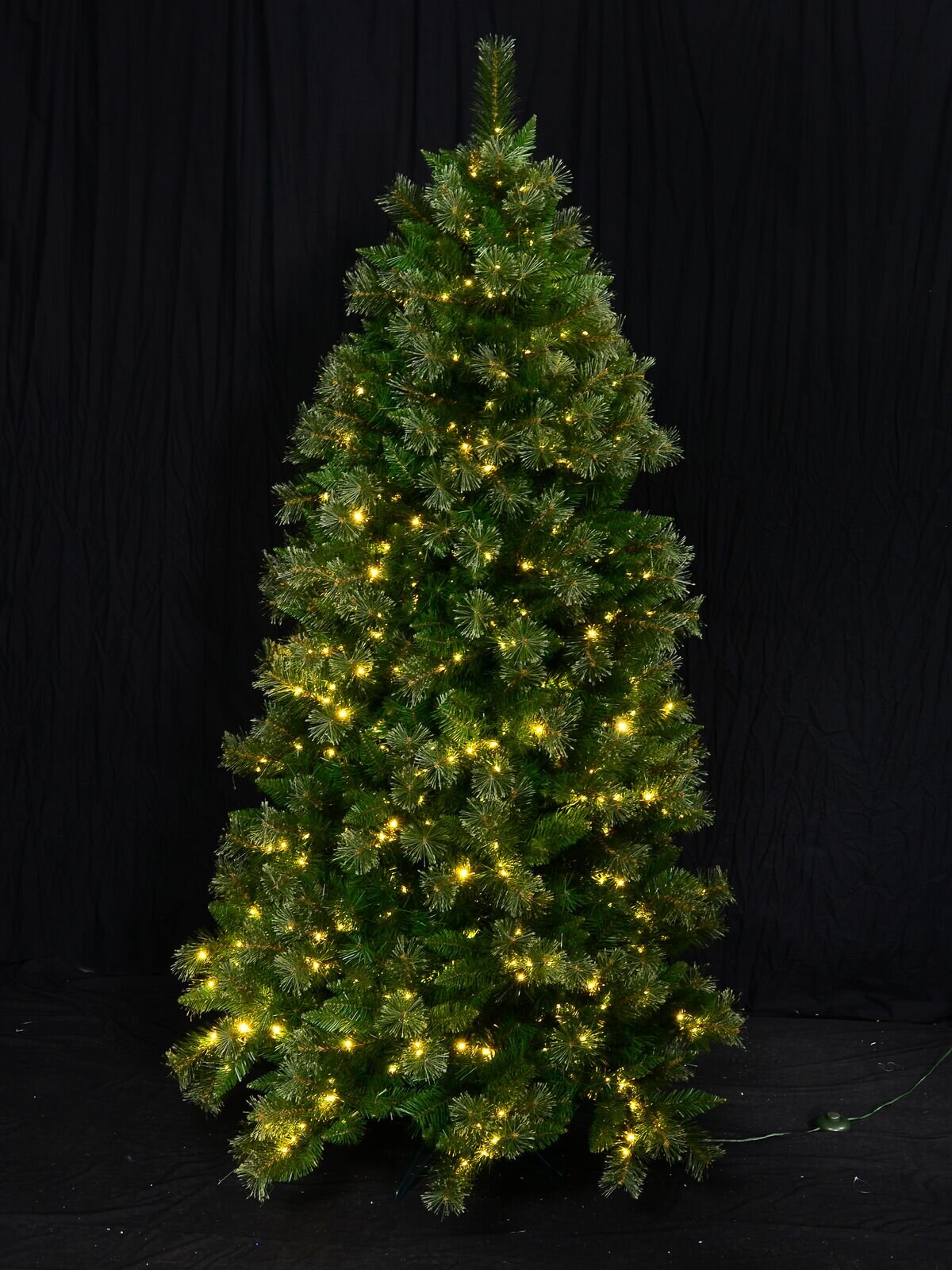 Multi & Warm White Micro Bulb Pre-lit Christmas Tree with 1077 Tips - 1.9m — image 3