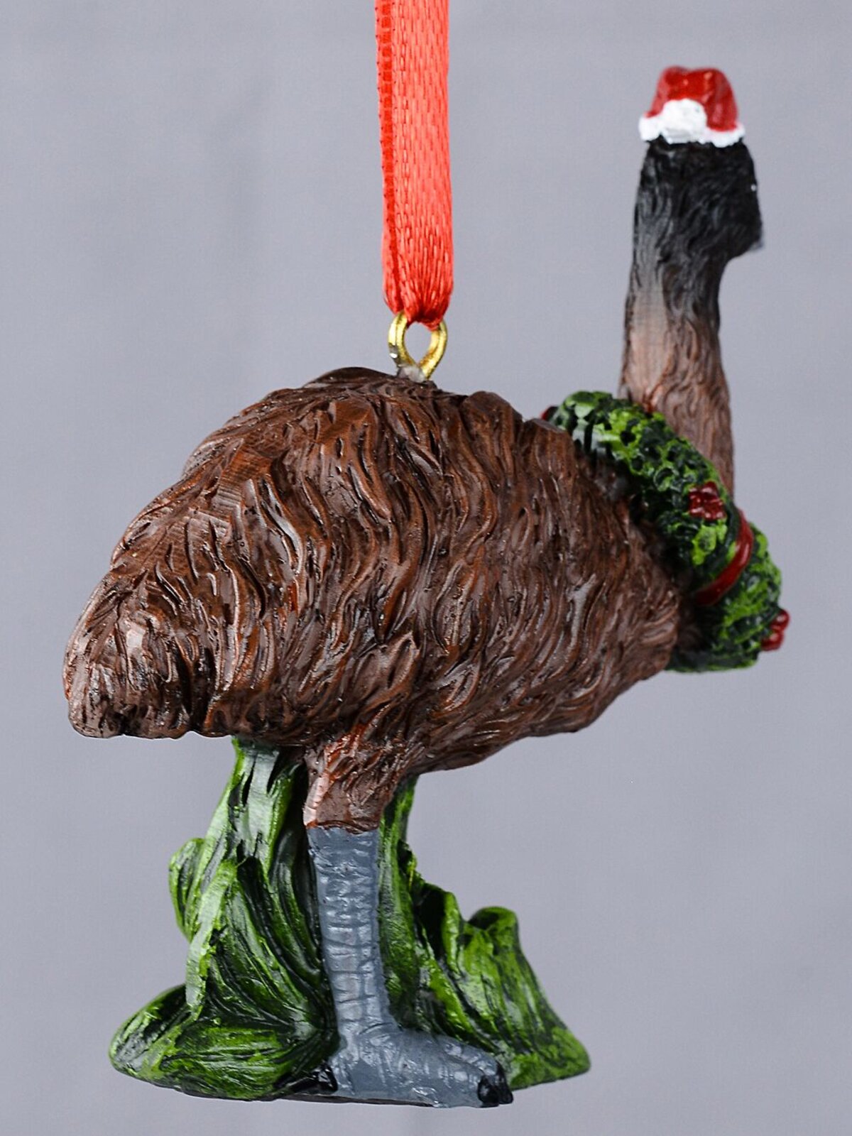 Native Emu With Festive Wreath Whimsical Essential Ornament | 80mm — image 4