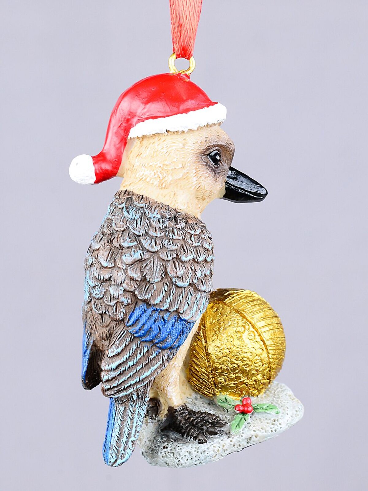 Native Kookaburra With Gold Bauble Whimsical Essential Ornament | 75mm — image 4