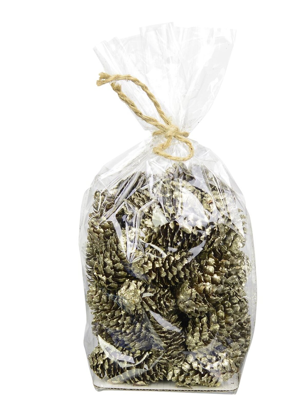 Natural Gold & Champagne Glittered Pinecones | 130g — image 3