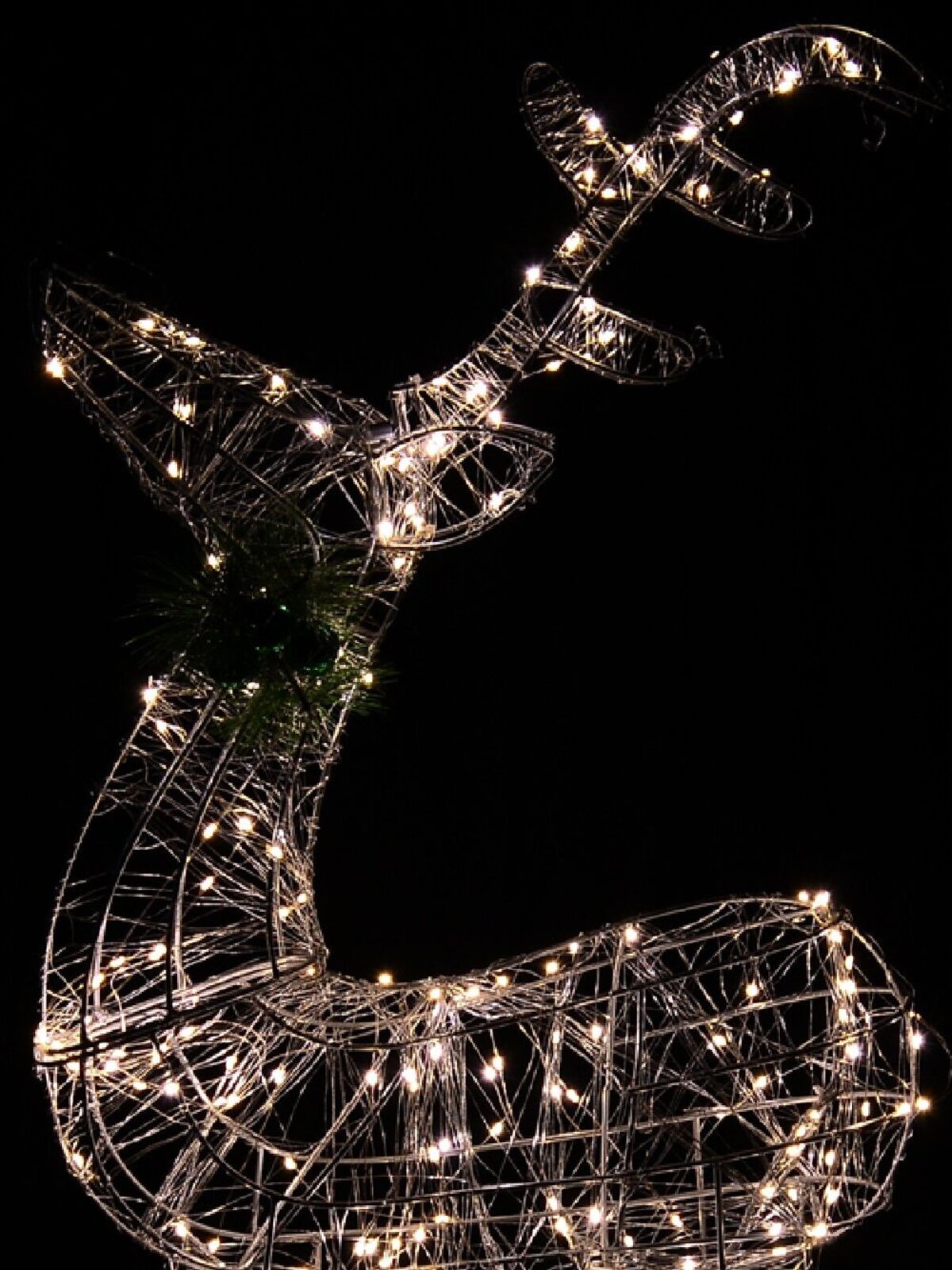 Neutral White LED String Light 3D Reindeer Display - 1.1m — image 3