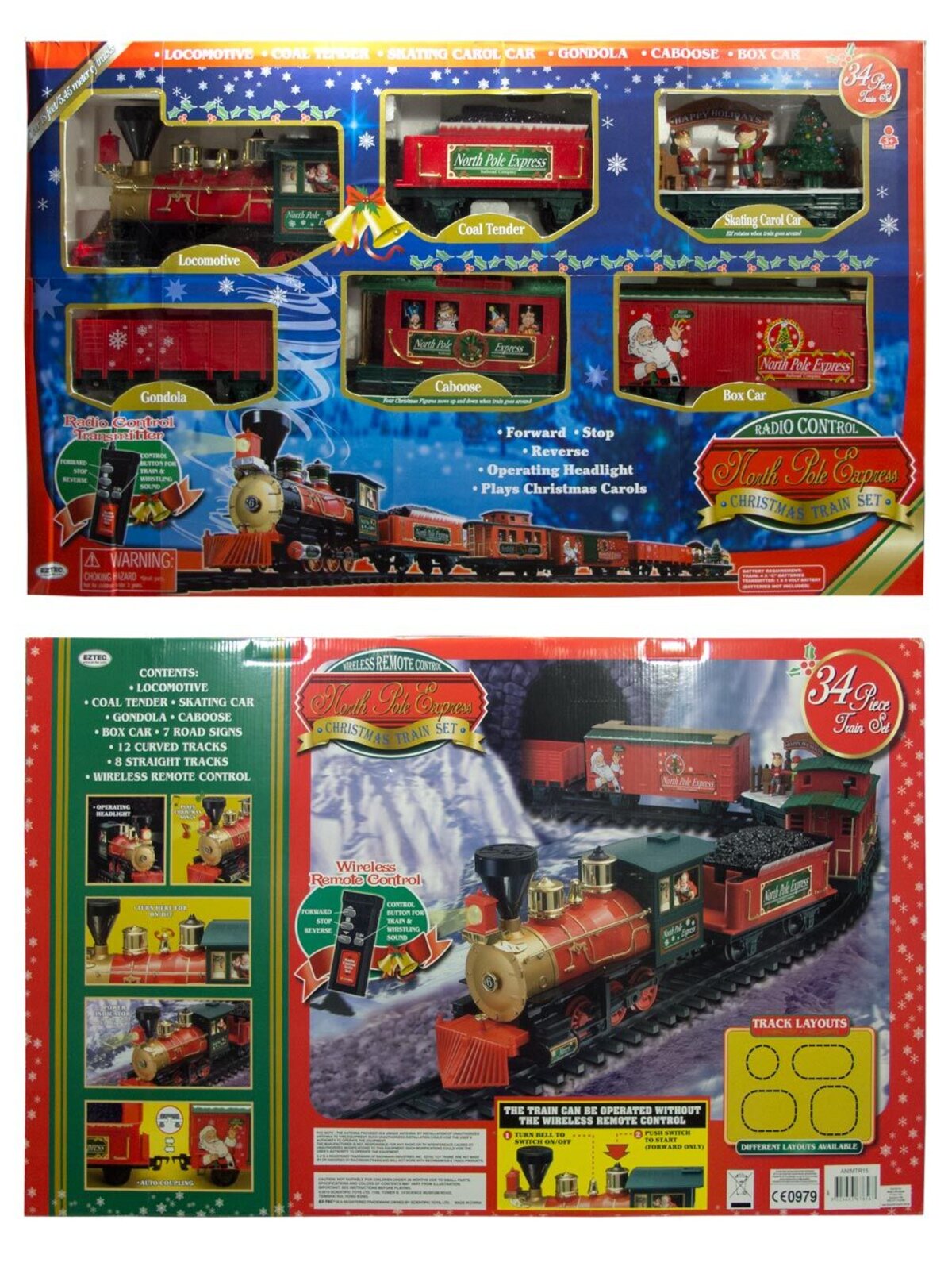 North Pole Express Train Set - 34 Piece