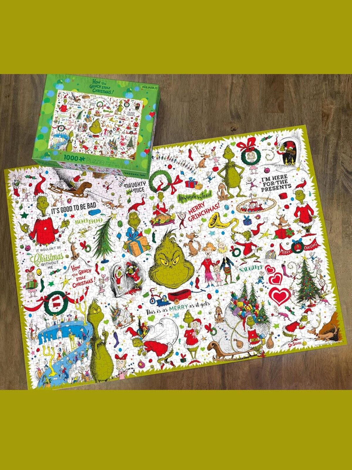 Official Dr. Seuss The Grinch 1000 Piece Collage Jigsaw Puzzle — image 2