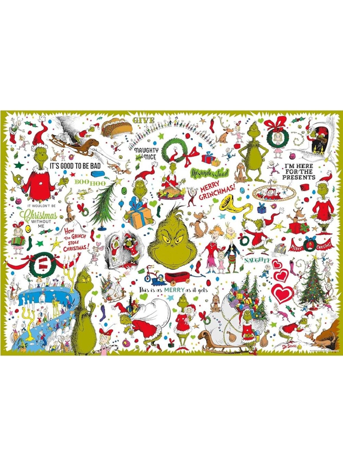 Official Dr. Seuss The Grinch 1000 Piece Collage Jigsaw Puzzle — image 5