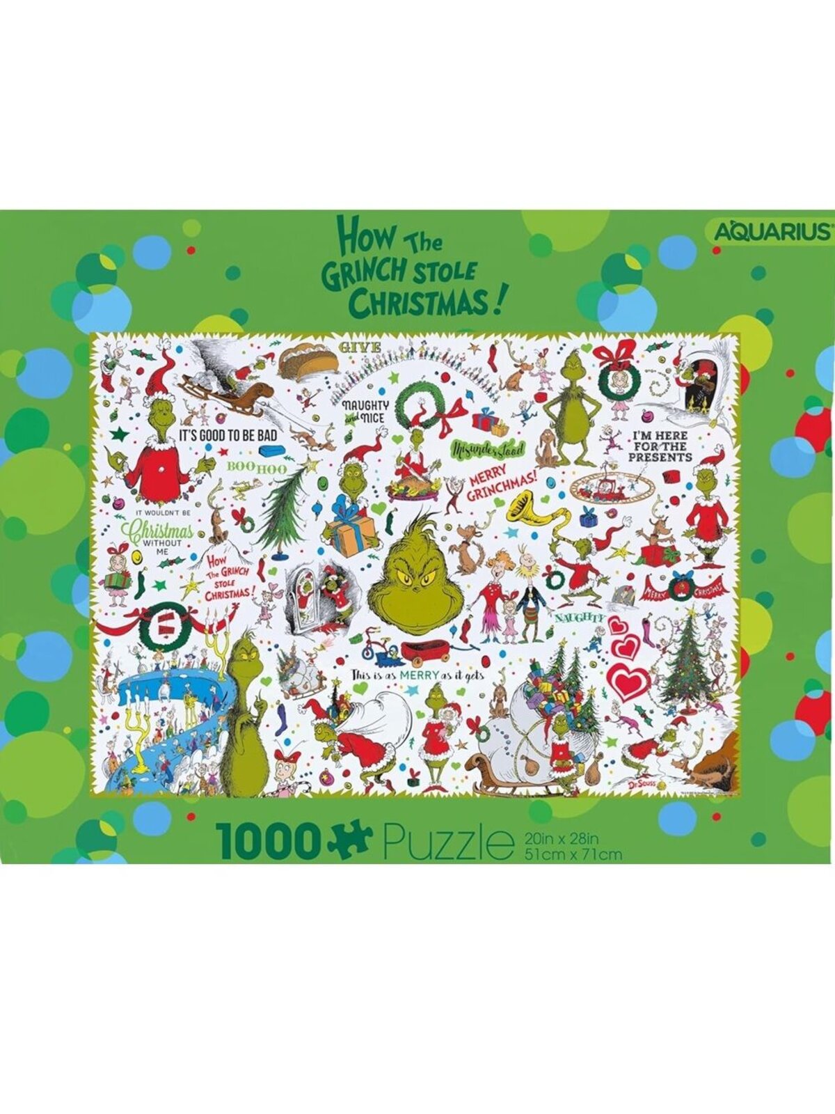 Official Dr. Seuss The Grinch 1000 Piece Collage Jigsaw Puzzle — image 4