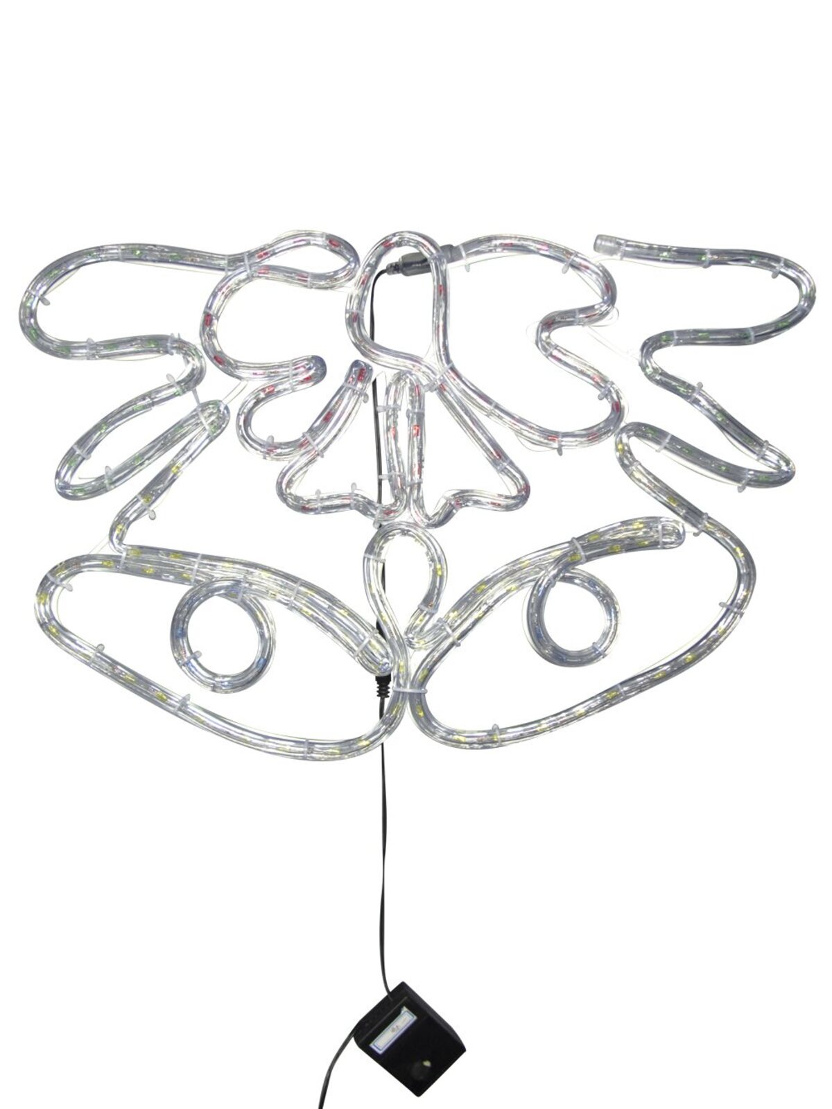 Orange Dual Christmas Bell With Ribbon LED Rope Light Silhouette - 52cm — image 5