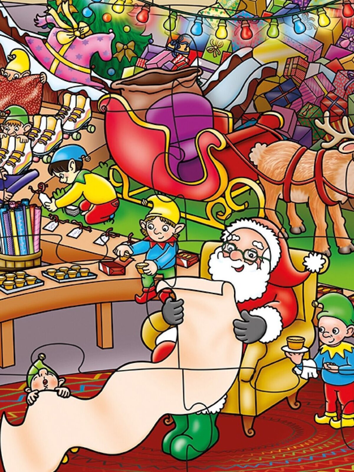 Orchard Toys Christmas Eve Box With Game, Colouring Book & 30 Piece Puzzle — image 5