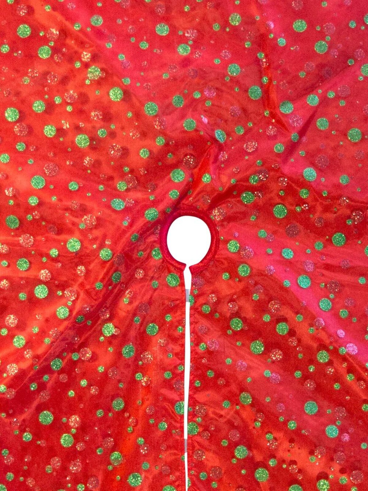 Polka Dot Design Christmas Tree Skirt - 1.2m — image 2