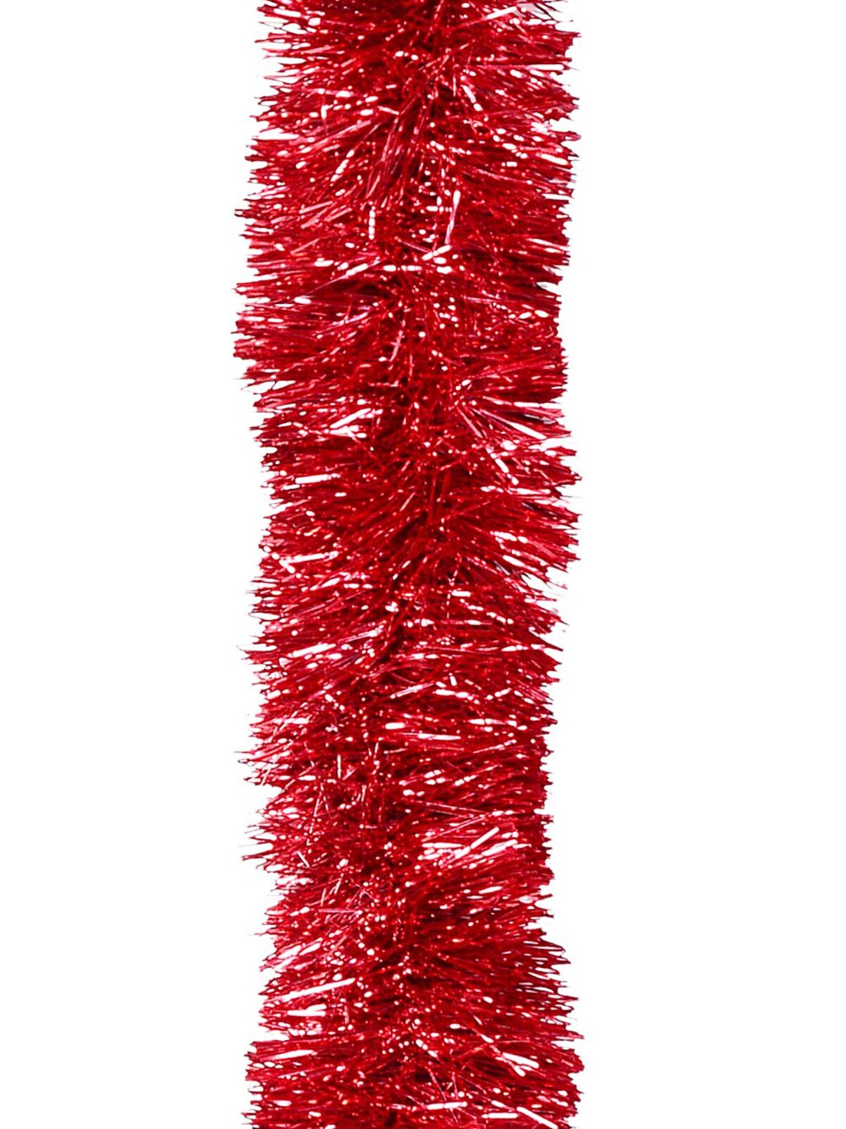 Premium 8ply Red Metallic Fir Christmas Tinsel Garland | 5m x 10cm — image 3