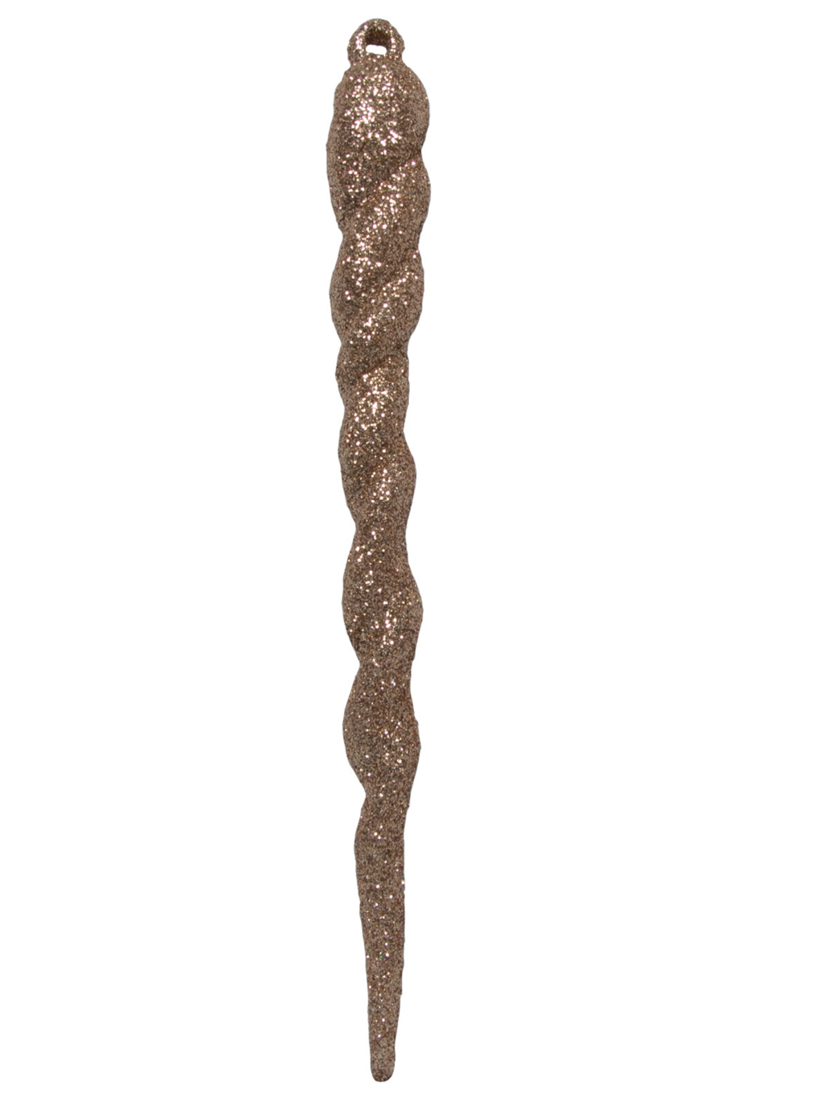 Red, Emerald Green & Gold Glittered Icicle Decorations - 12 x 13cm — image 3